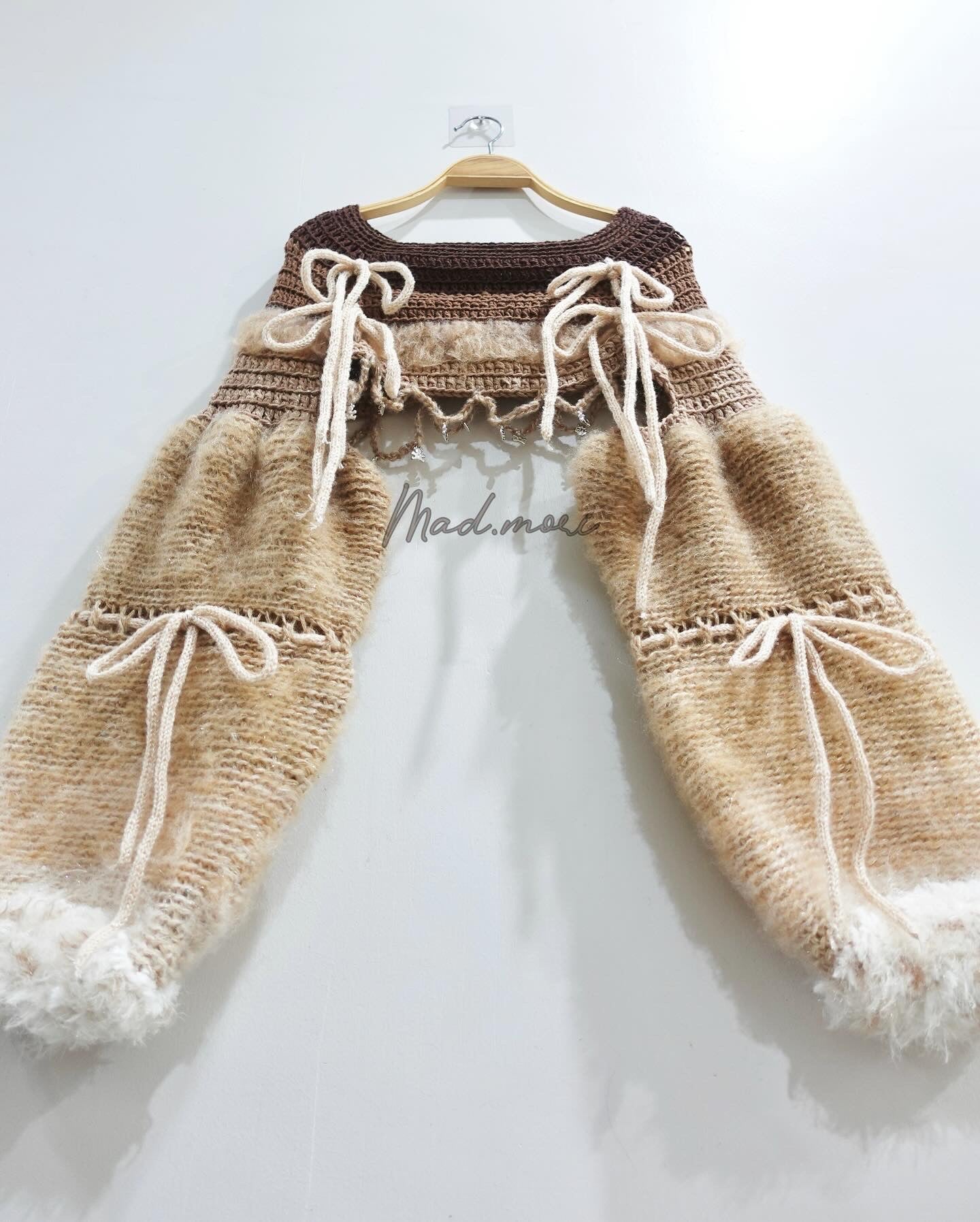 Madmori Ballet Ribbon Sleeves「Teddy Bear color」