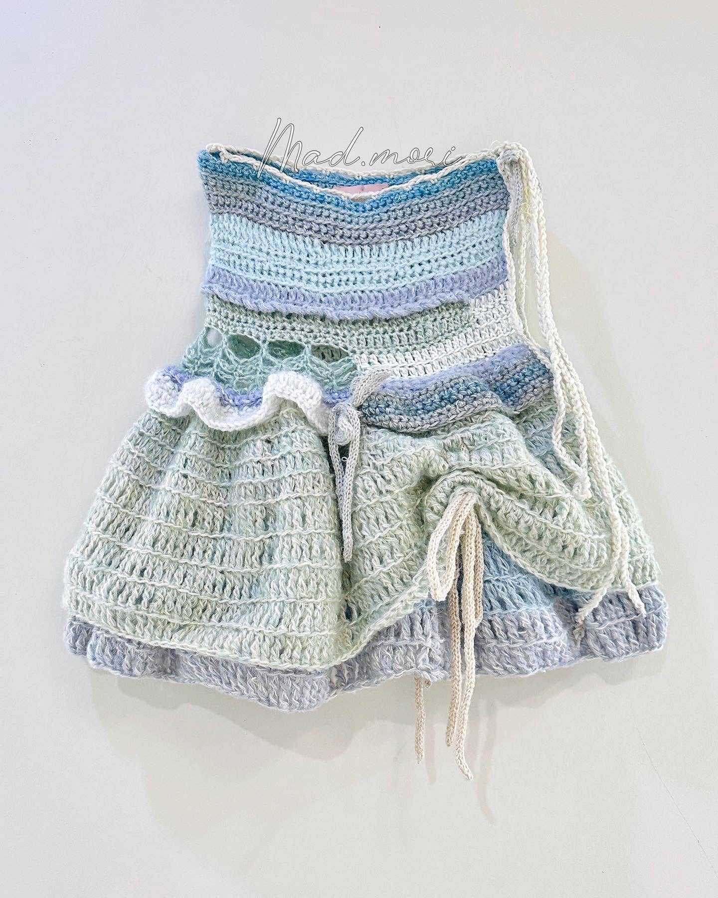 Fairy Layered mini Skirt 「Baby Blue color」
