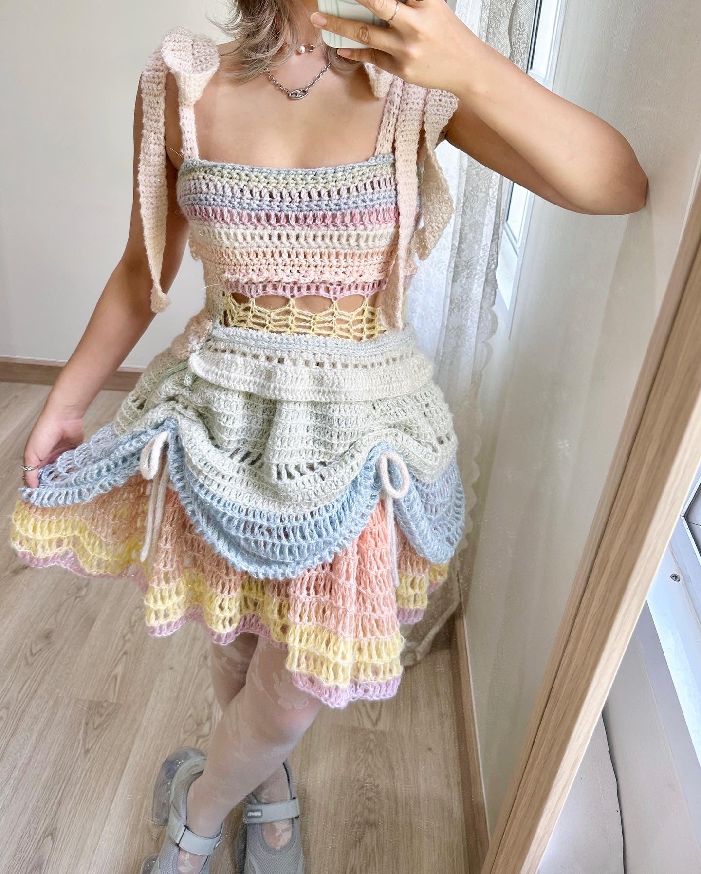 Fairy Layered Dress 「 Rainbow color」