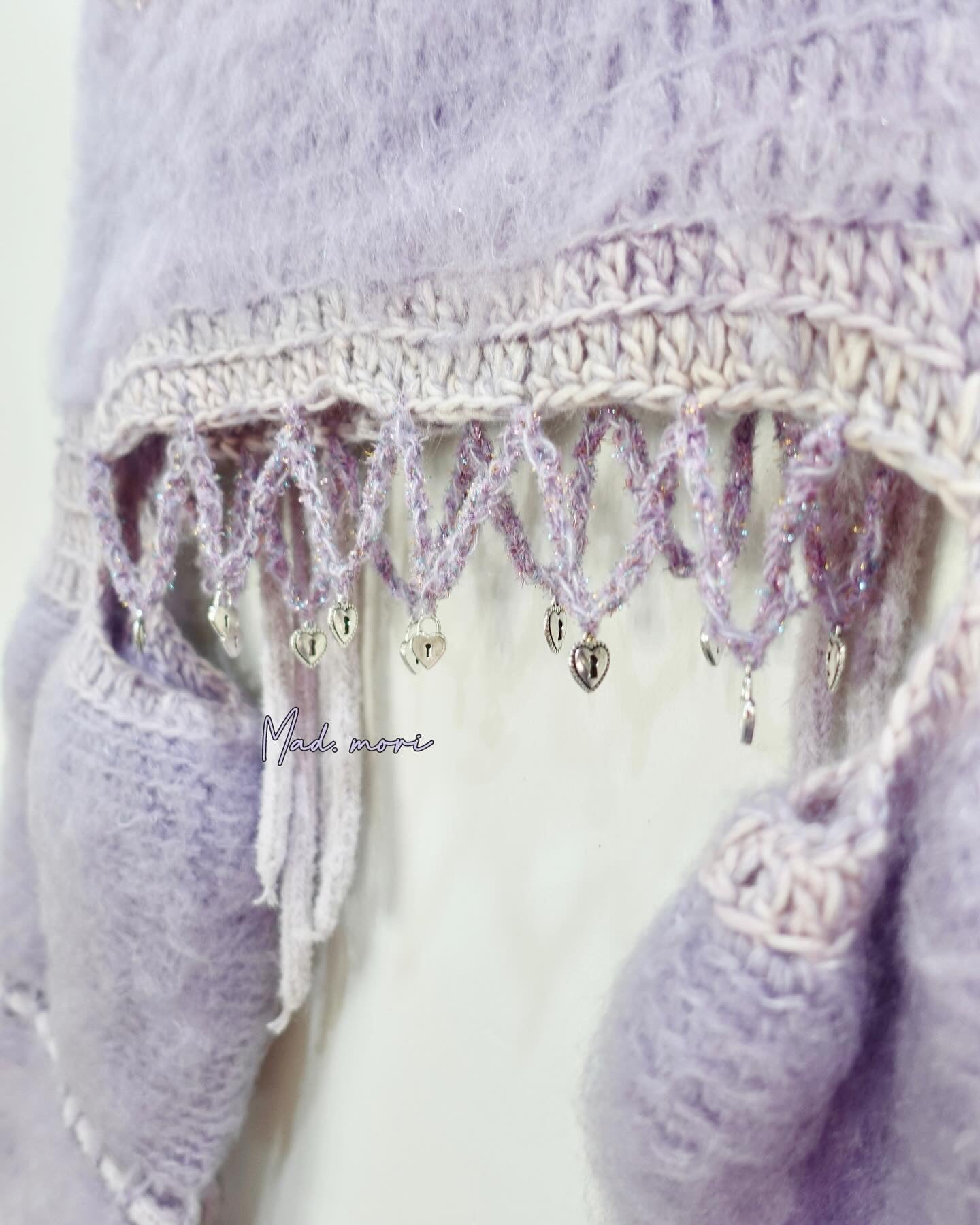 Madmori Ballet Ribbon Sleeves「Purple Heather color」