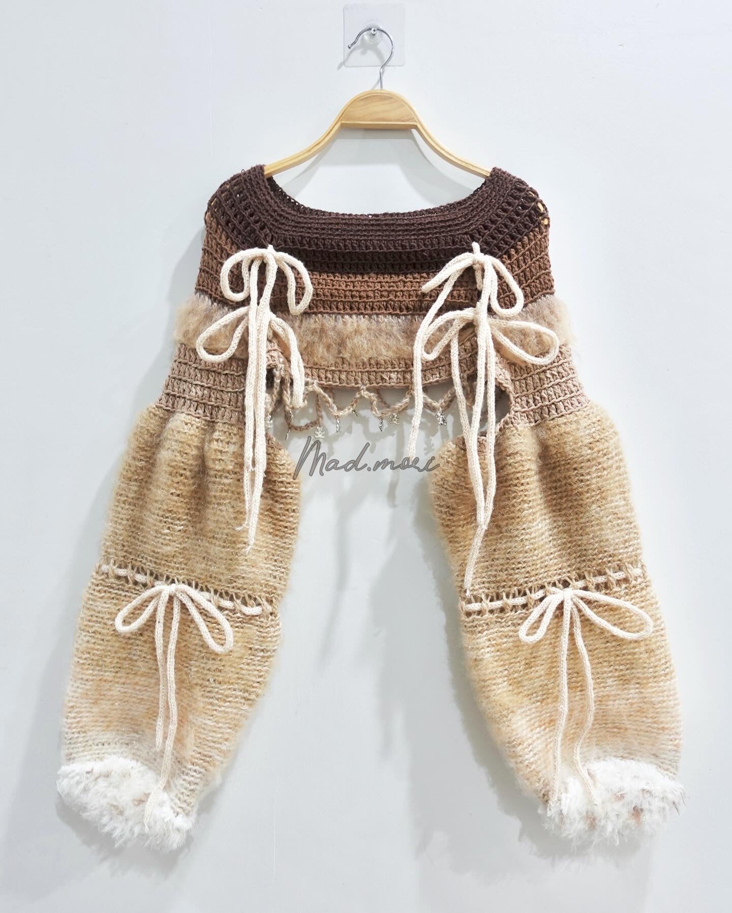 Madmori Ballet Ribbon Sleeves「Teddy Bear color」