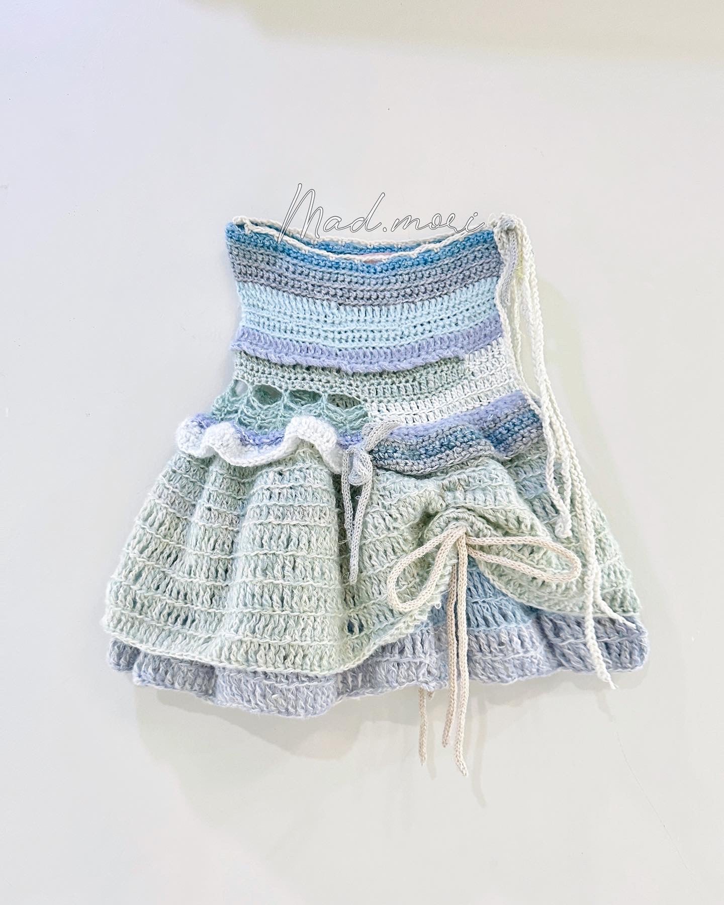 Fairy Layered mini Skirt 「Pastel/grey color」