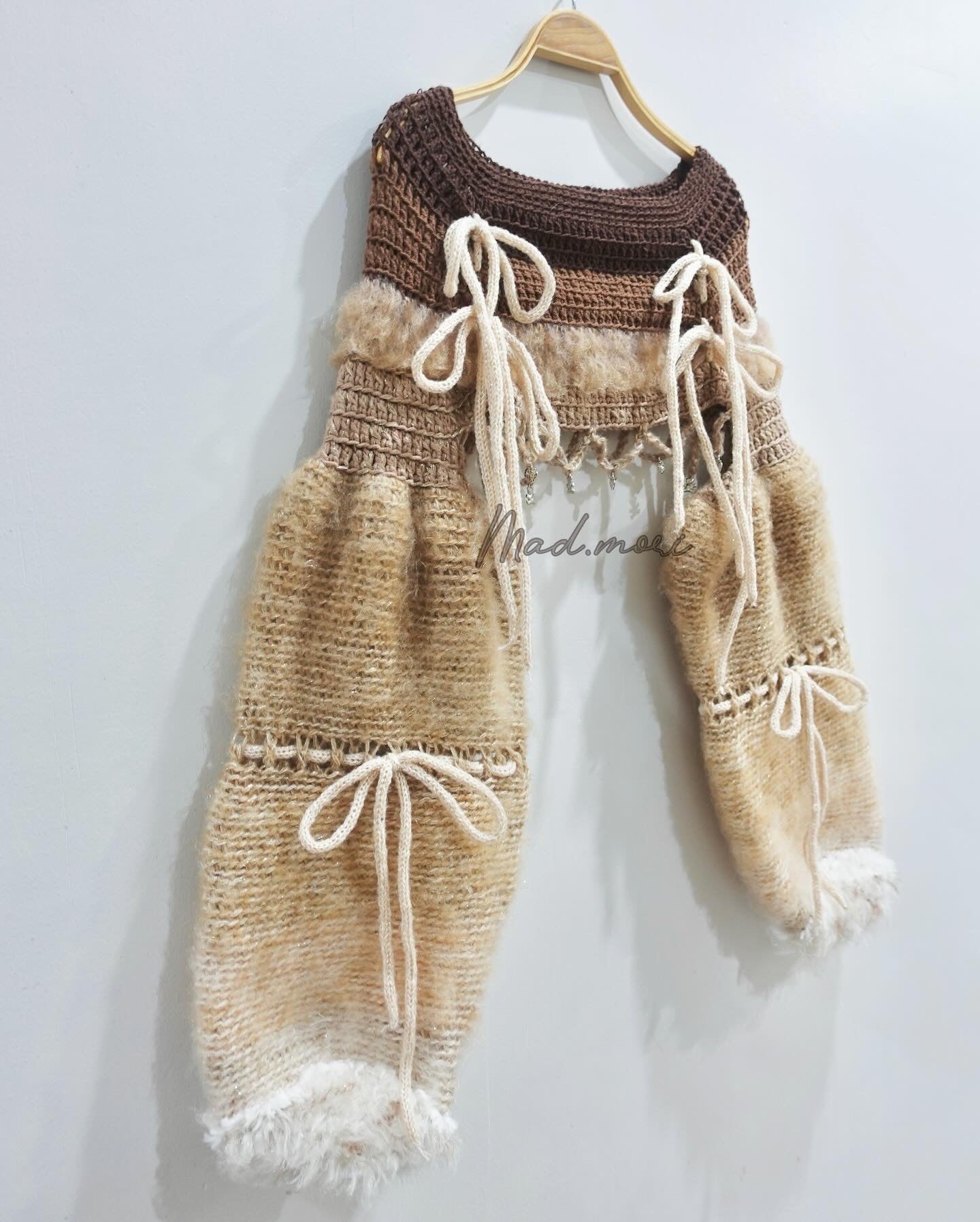 Madmori Ballet Ribbon Sleeves「Teddy Bear color」