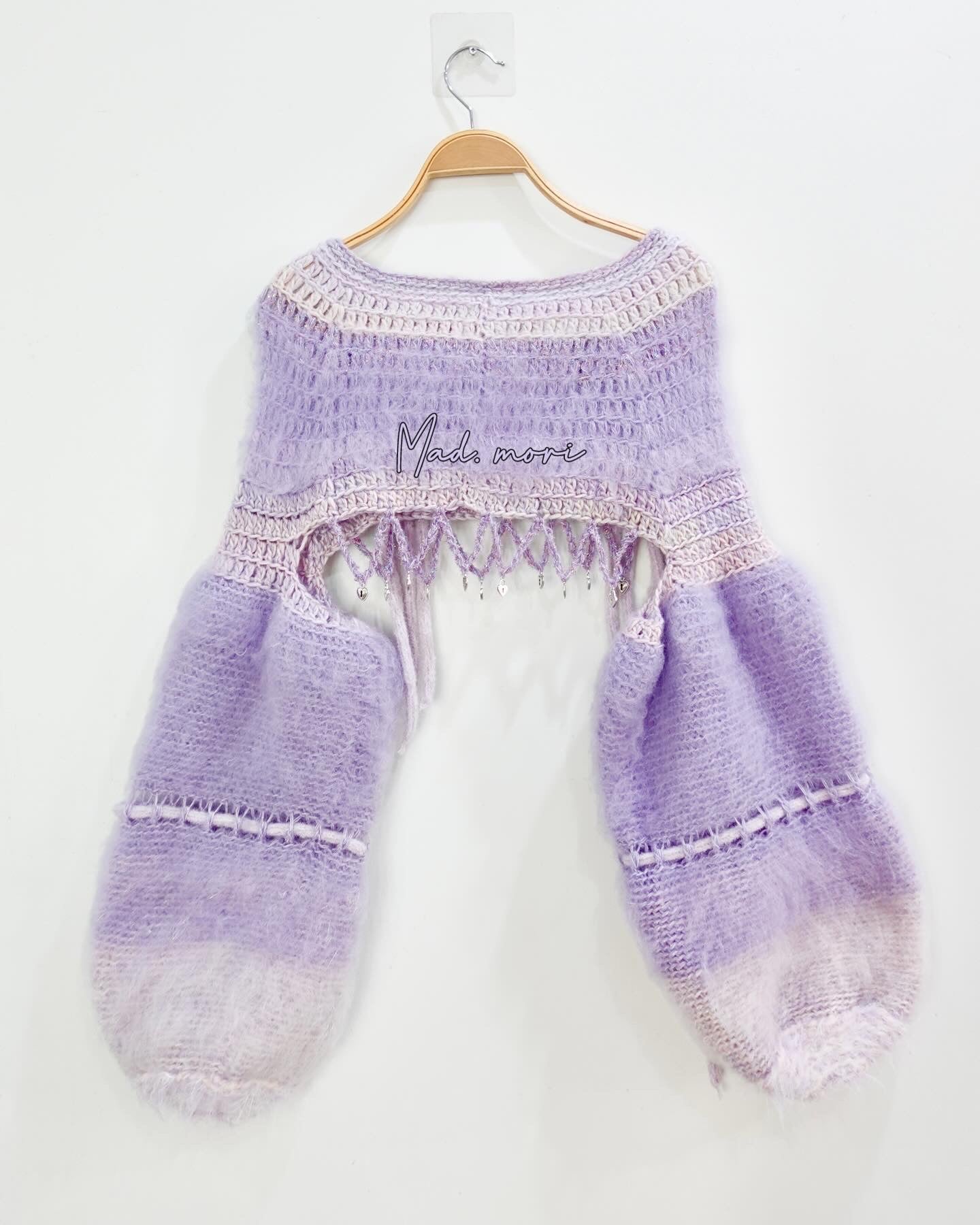 Madmori Ballet Ribbon Sleeves「Purple Heather color」