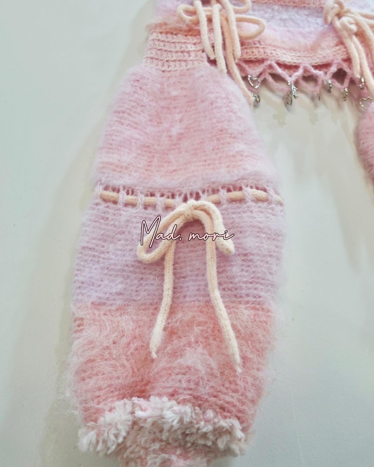 Madmori Ballet Ribbon Sleeves「Pink color