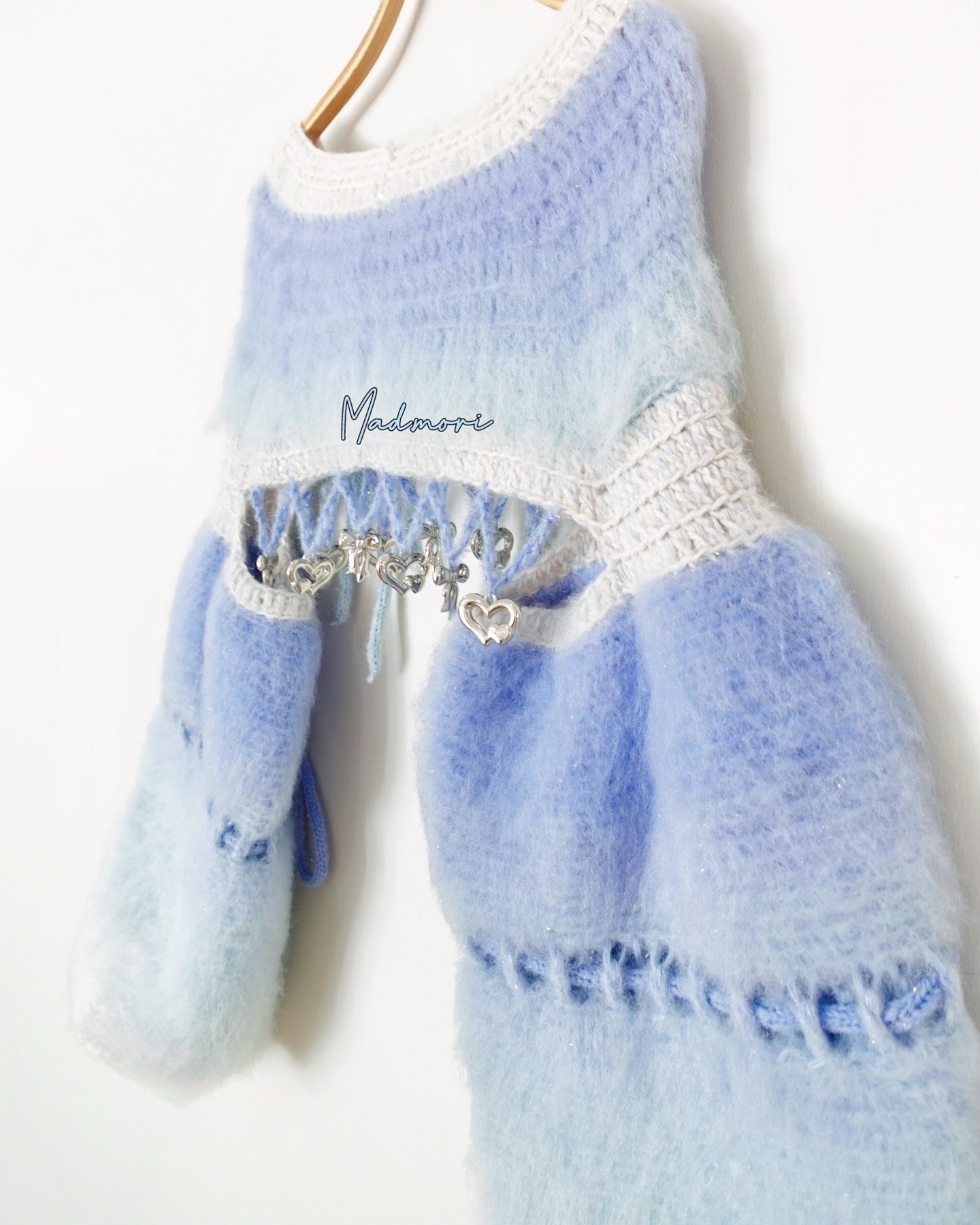 Madmori Ballet Ribbon Sleeves「Blue color」