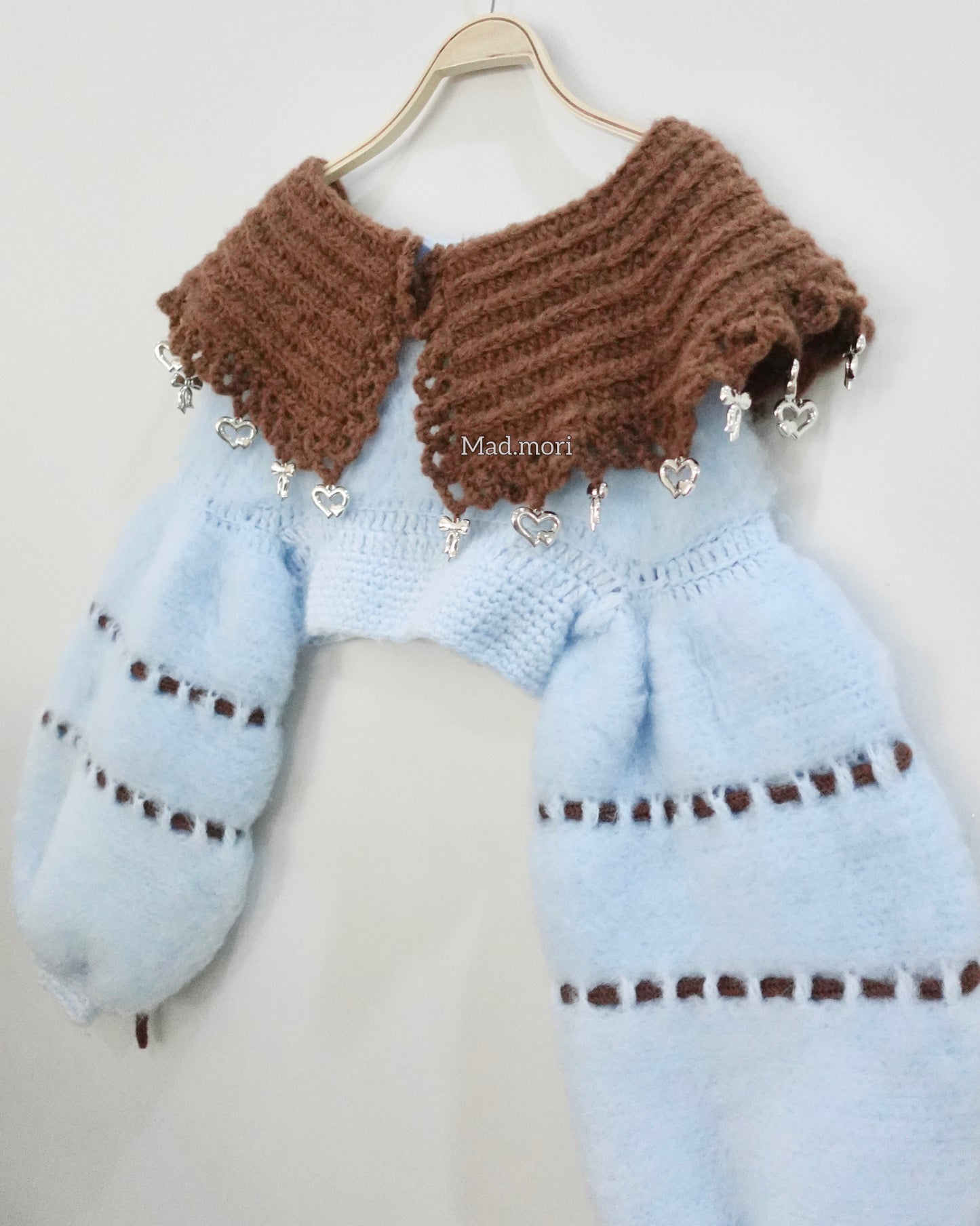 𖧷Ballet Swanlake Collar Top 𖧷 「Toffee Cloud color」