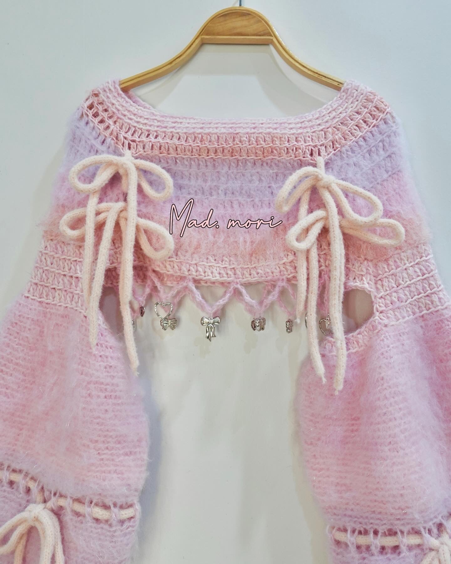 Madmori Ballet Ribbon Sleeves「Pink color