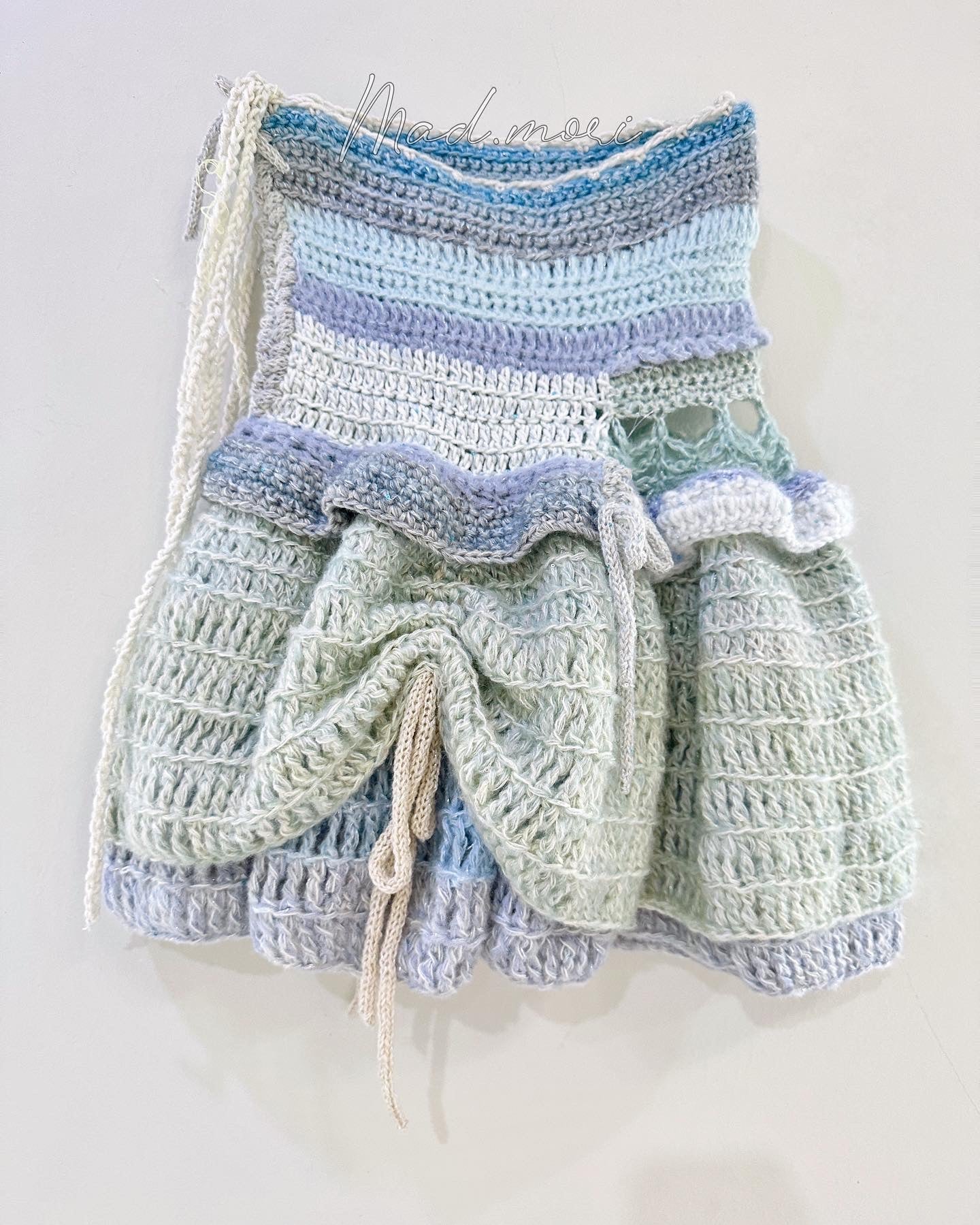 Fairy Layered mini Skirt 「Baby Blue color」