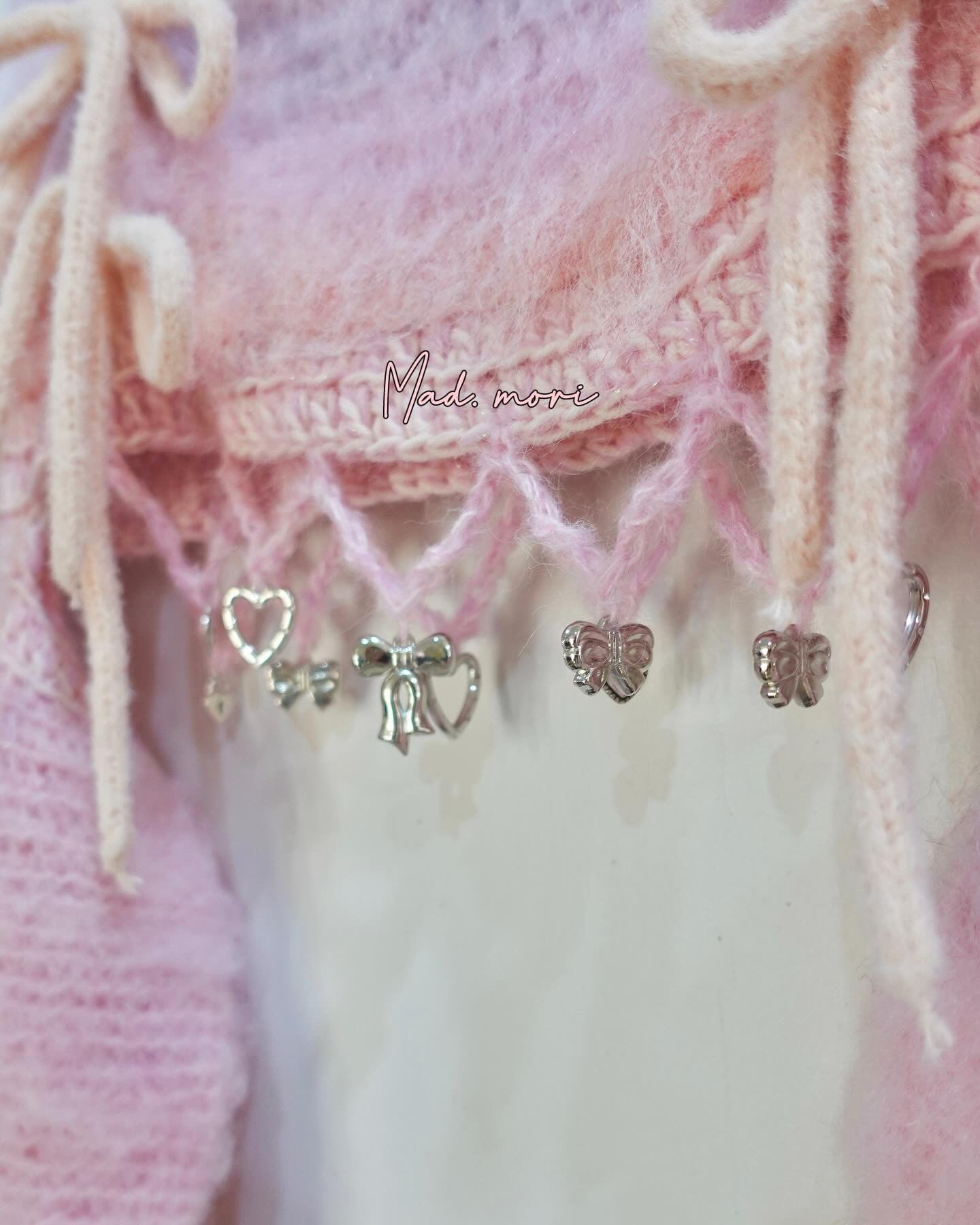 Madmori Ballet Ribbon Sleeves「Pink color