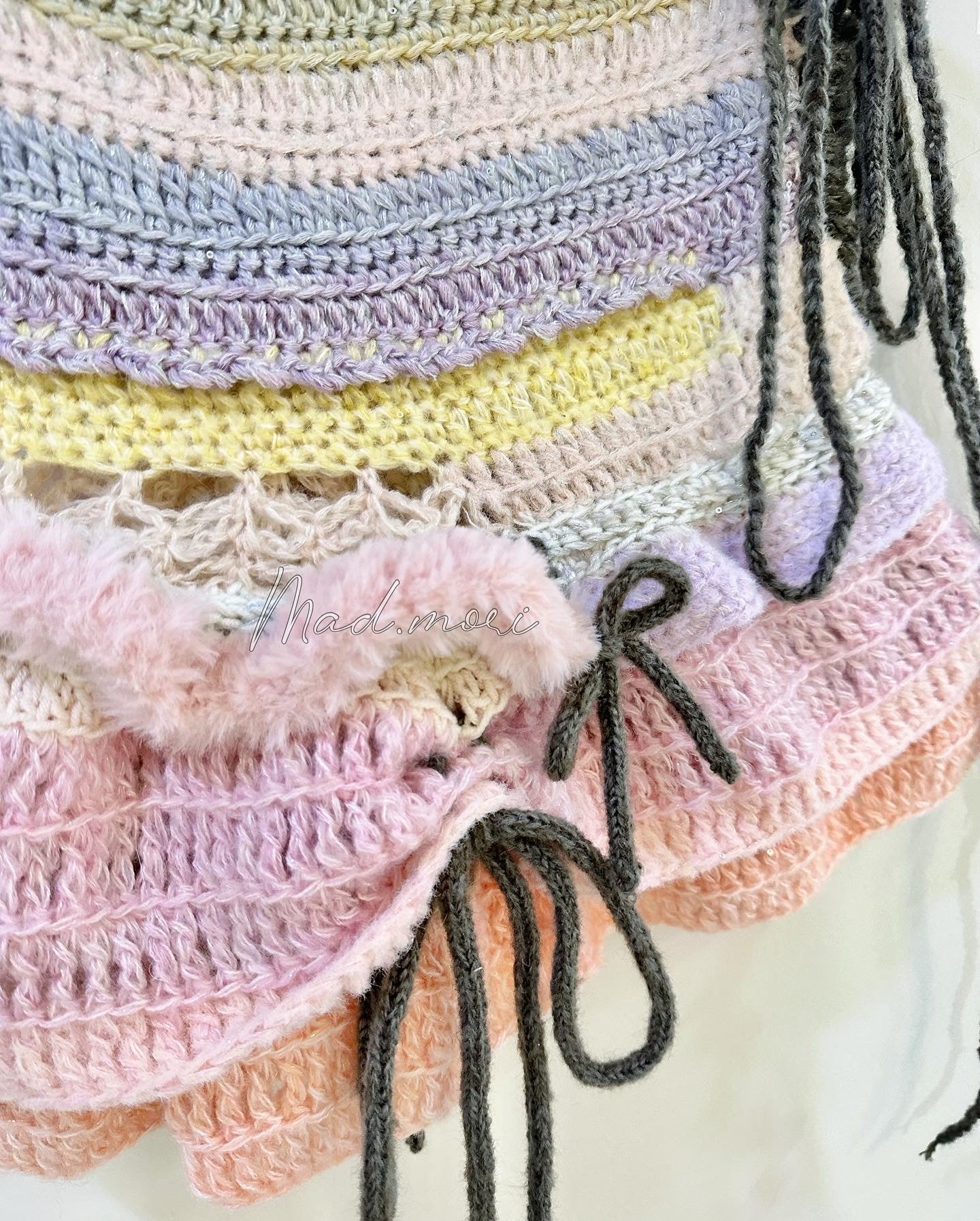 Fairy Layered mini Skirt 「Pastel/grey color」