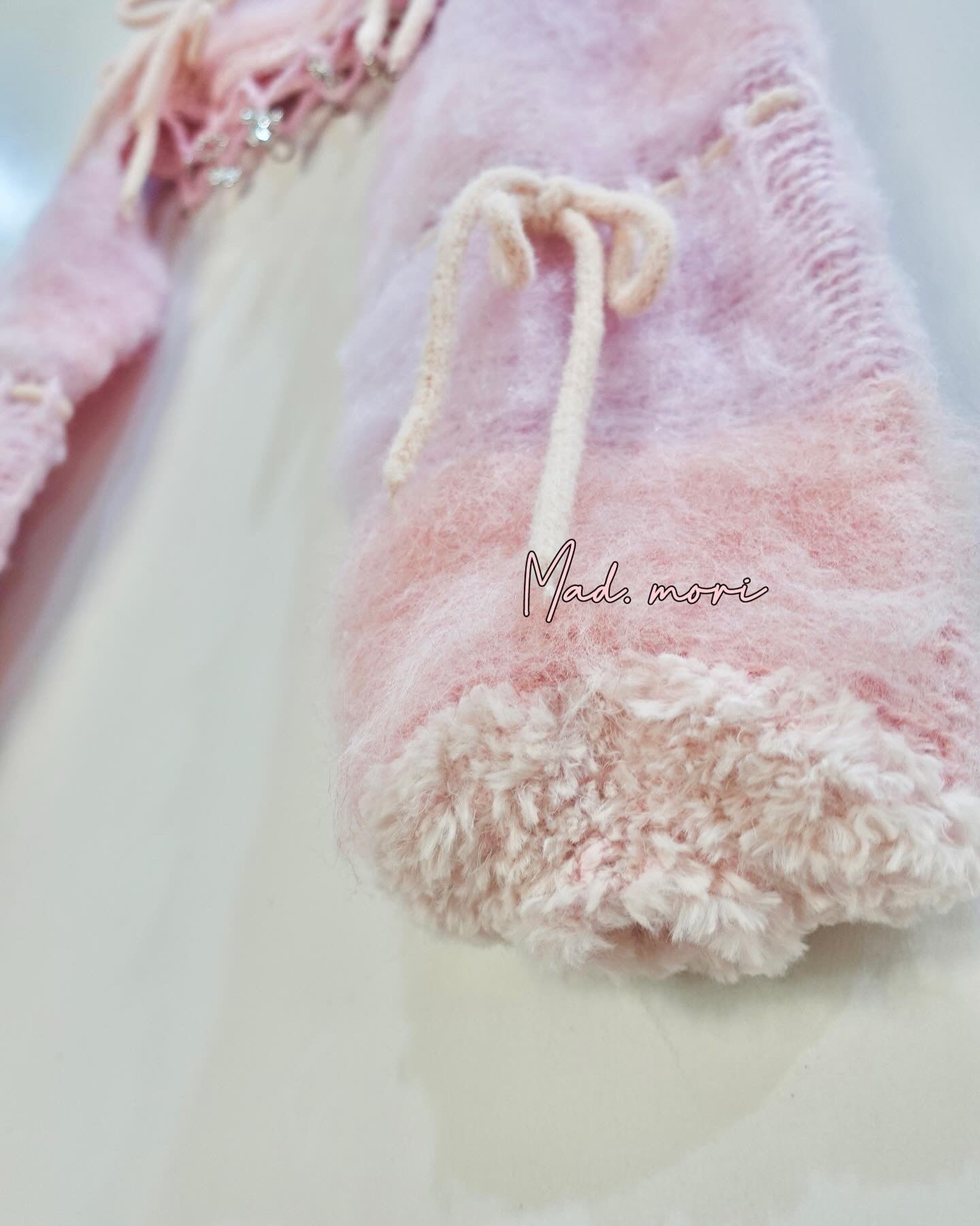 Madmori Ballet Ribbon Sleeves「Pink color