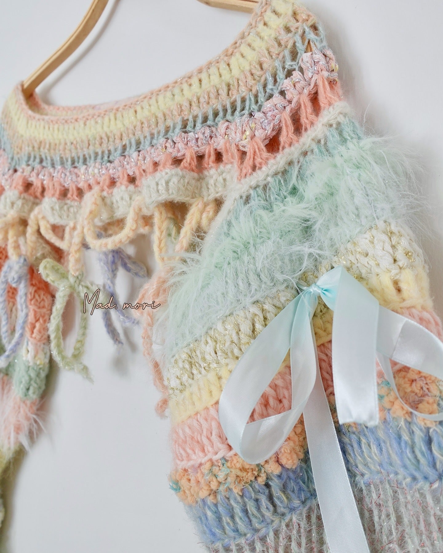 Madmori Baby pastel Ribbon Shrug Sleeves❀ ✿