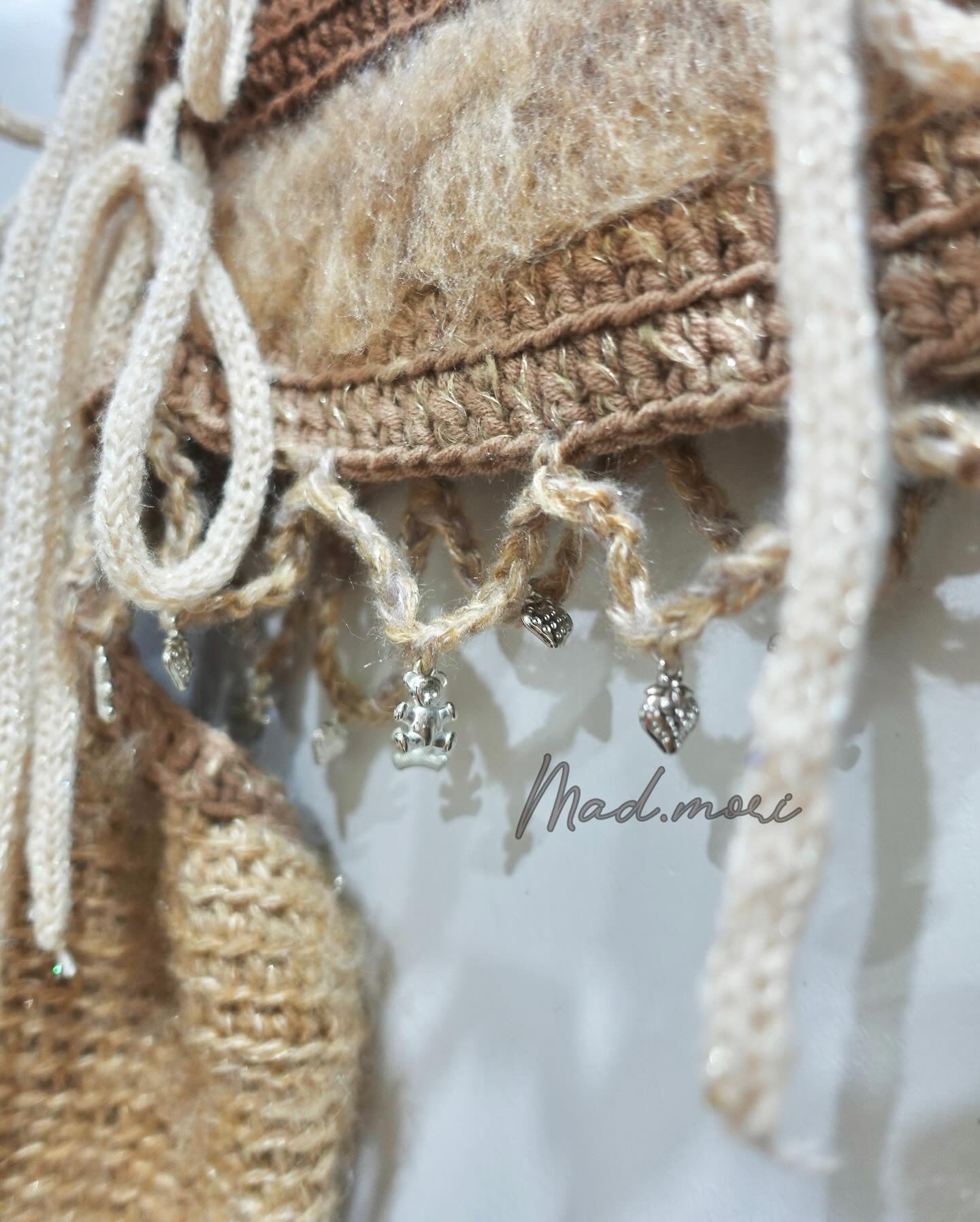Madmori Ballet Ribbon Sleeves「Teddy Bear color」