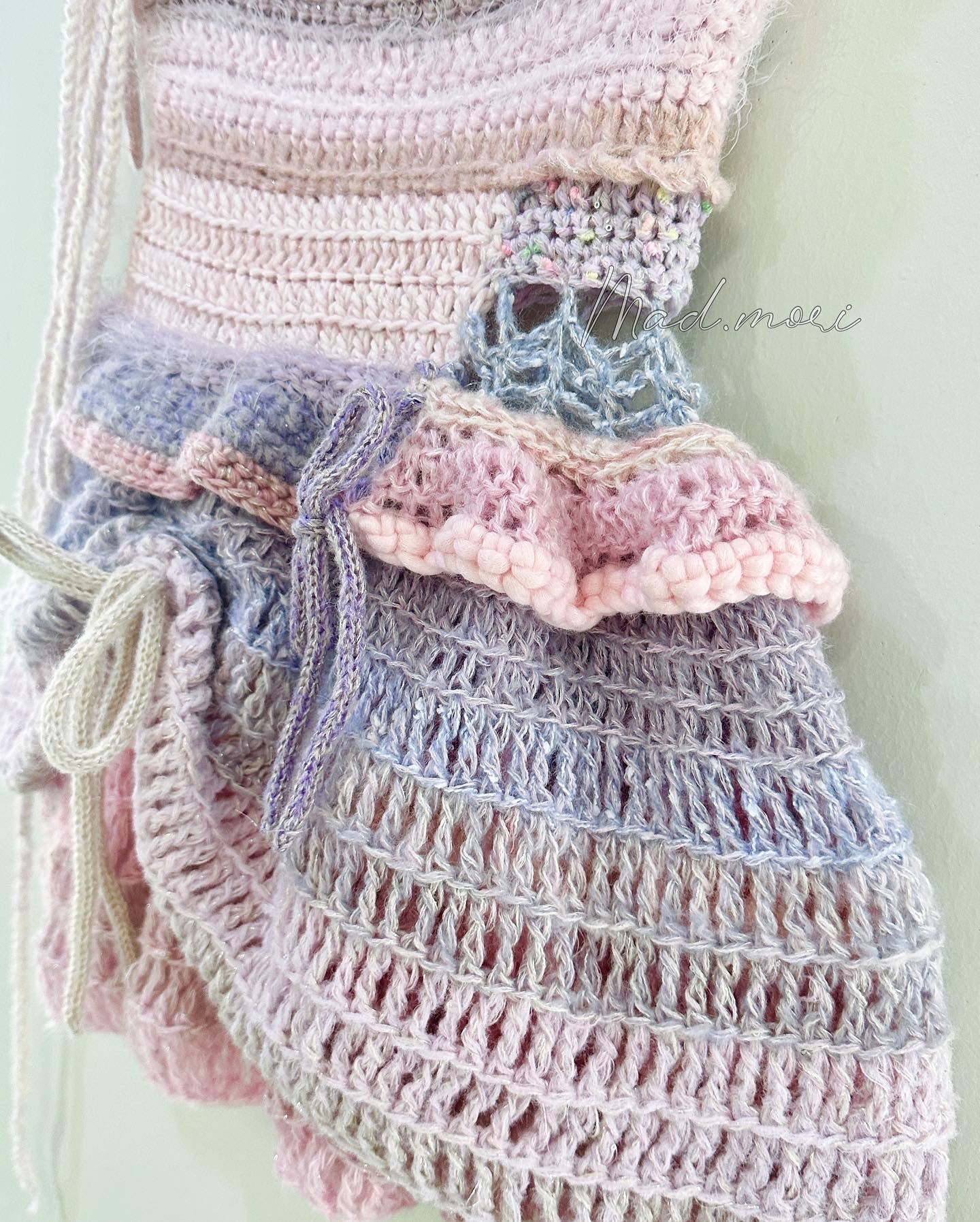 Fairy Layered mini Skirt 「Pastel purple/pink color」
