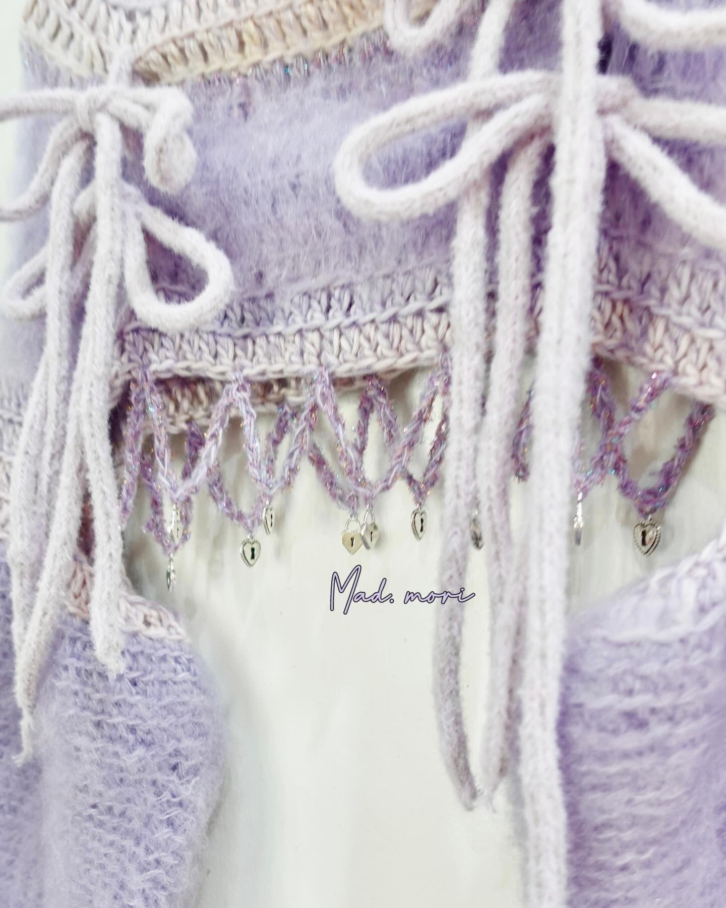 Madmori Ballet Ribbon Sleeves「Purple Heather color」