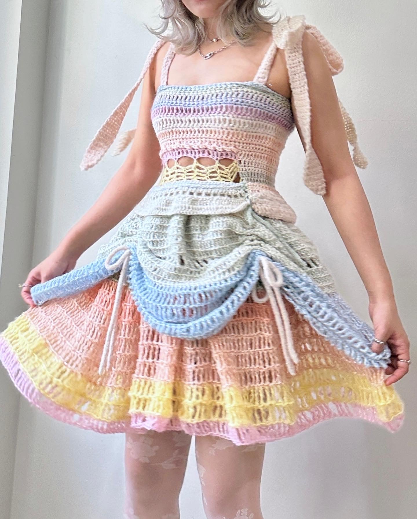 Fairy Layered Dress 「 Rainbow color」