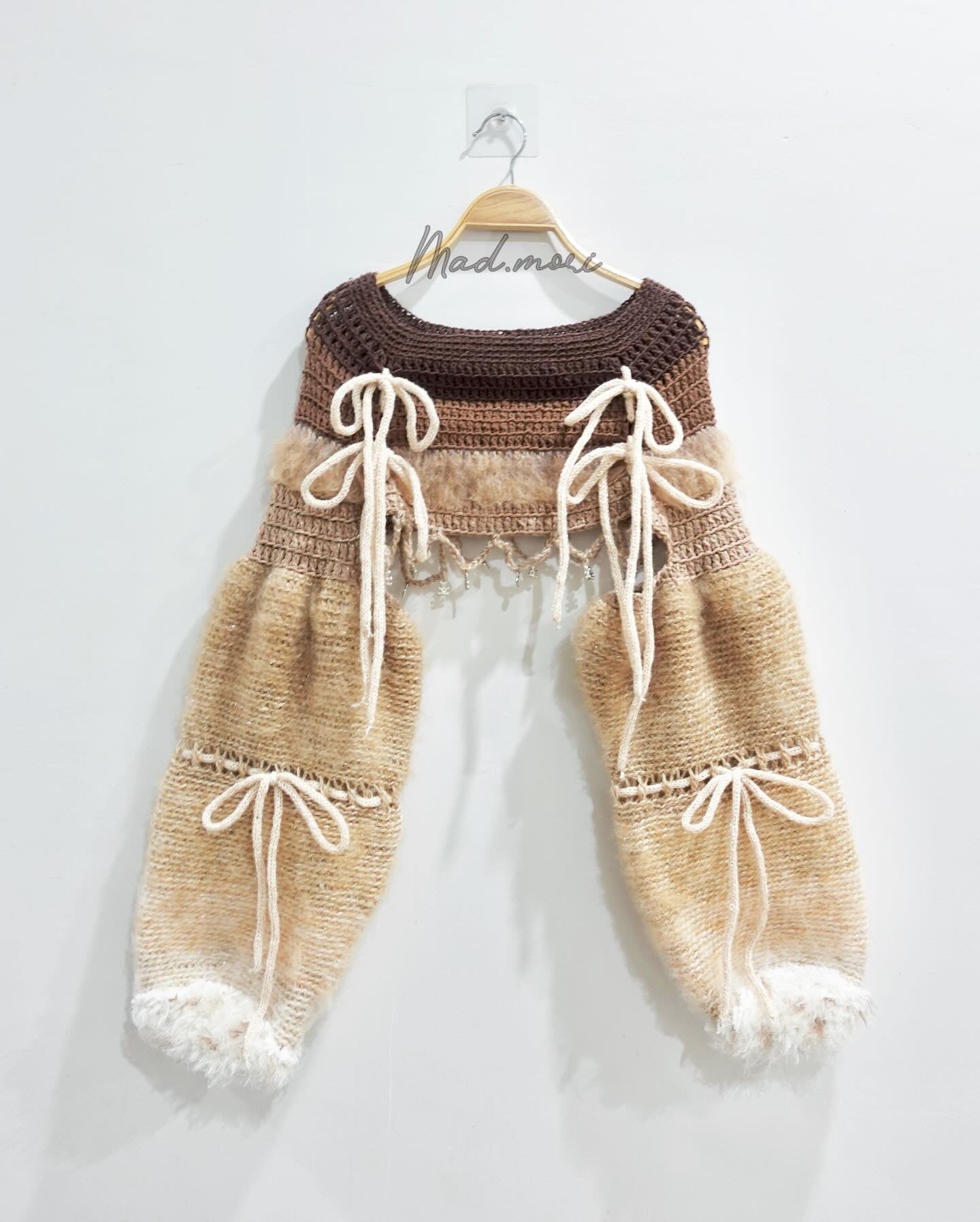 Madmori Ballet Ribbon Sleeves「Ivory cream color」