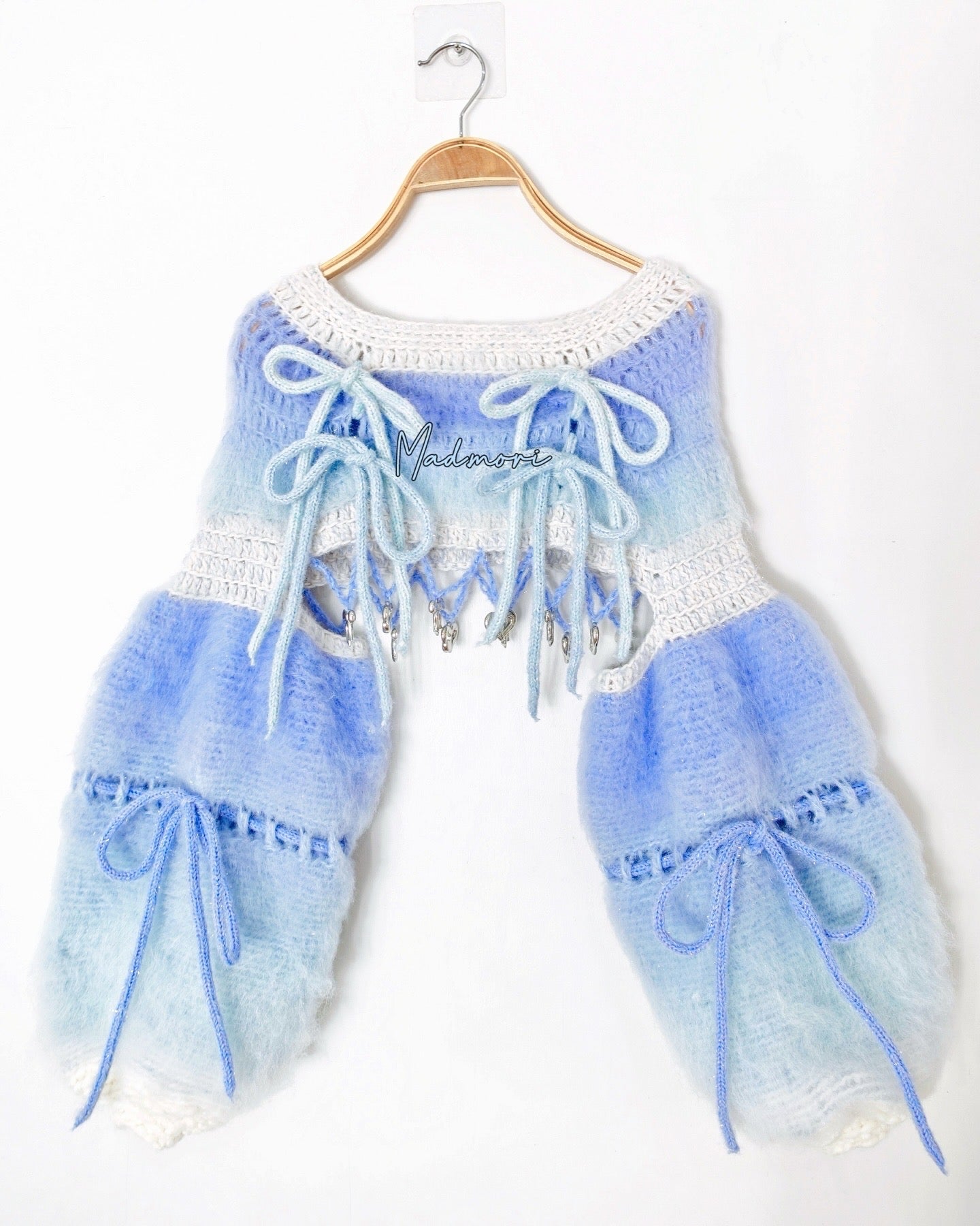 Madmori Ballet Ribbon Sleeves「Pastel Green color」