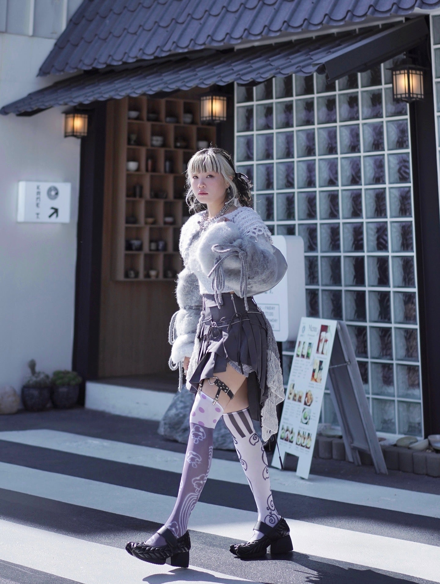 đ§ˇBallet Swanlake Collar Top 𧡠ăCloudy Grey coloră