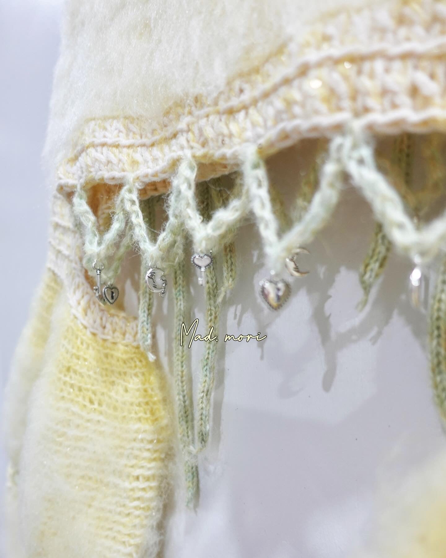 Madmori Ballet Ribbon Sleeves「Pastel Yellow color」