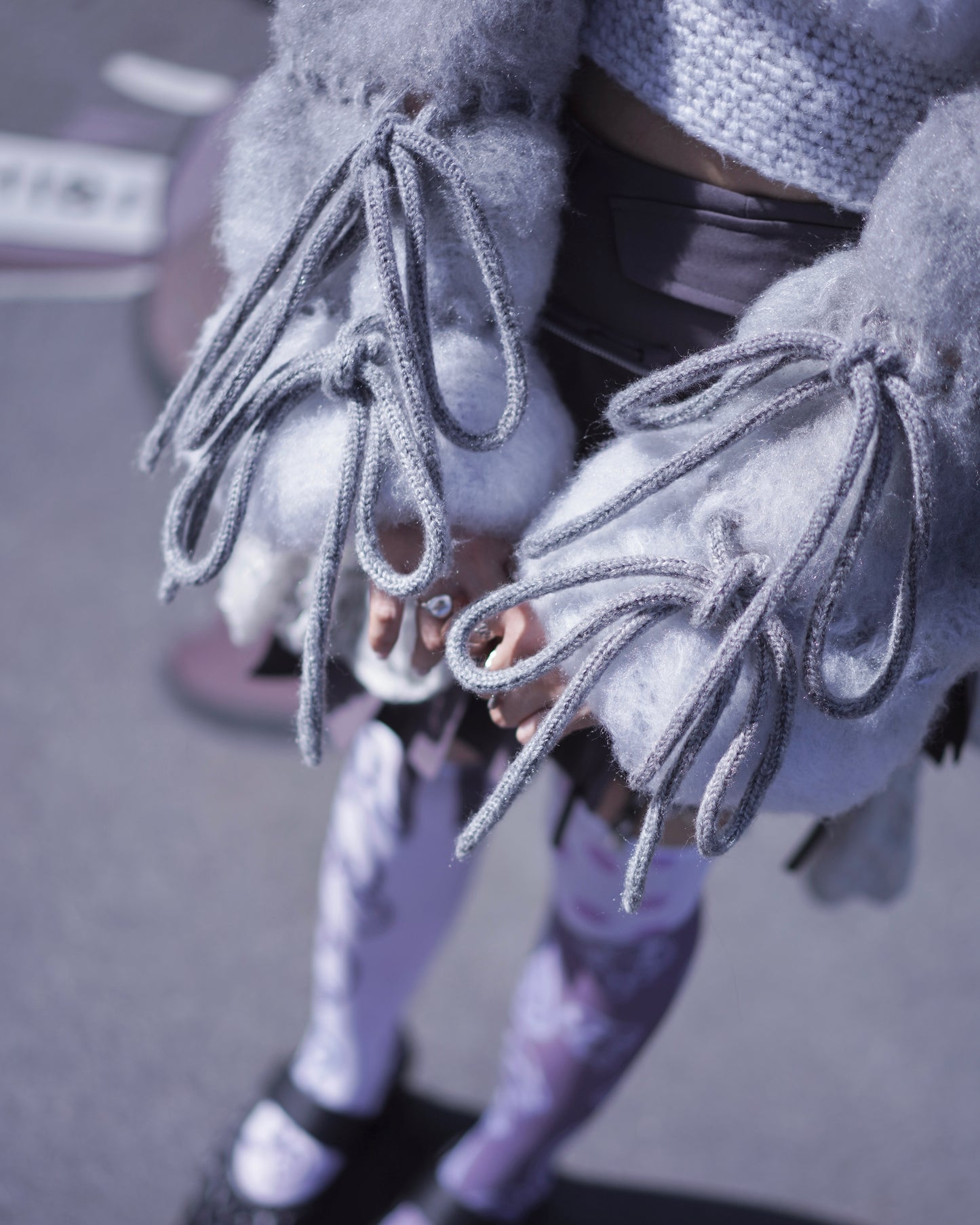 đ§ˇBallet Swanlake Collar Top 𧡠ăCloudy Grey coloră