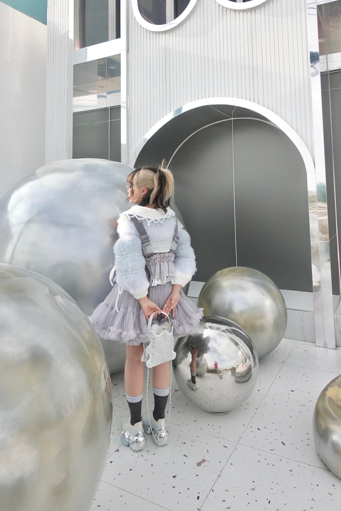 Madmori Ballet Peterpan Top「Blue Ice color」