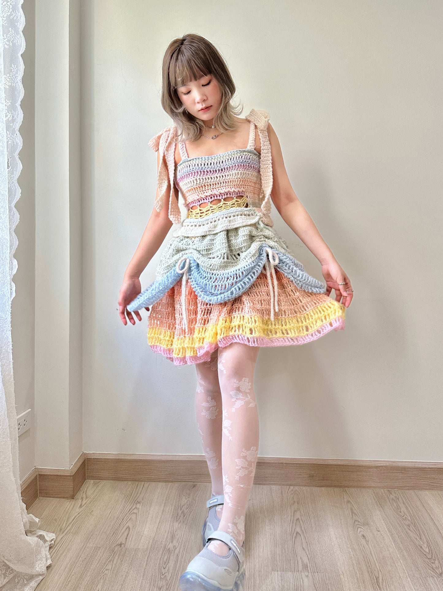 Fairy Layered Dress 「 Rainbow color」