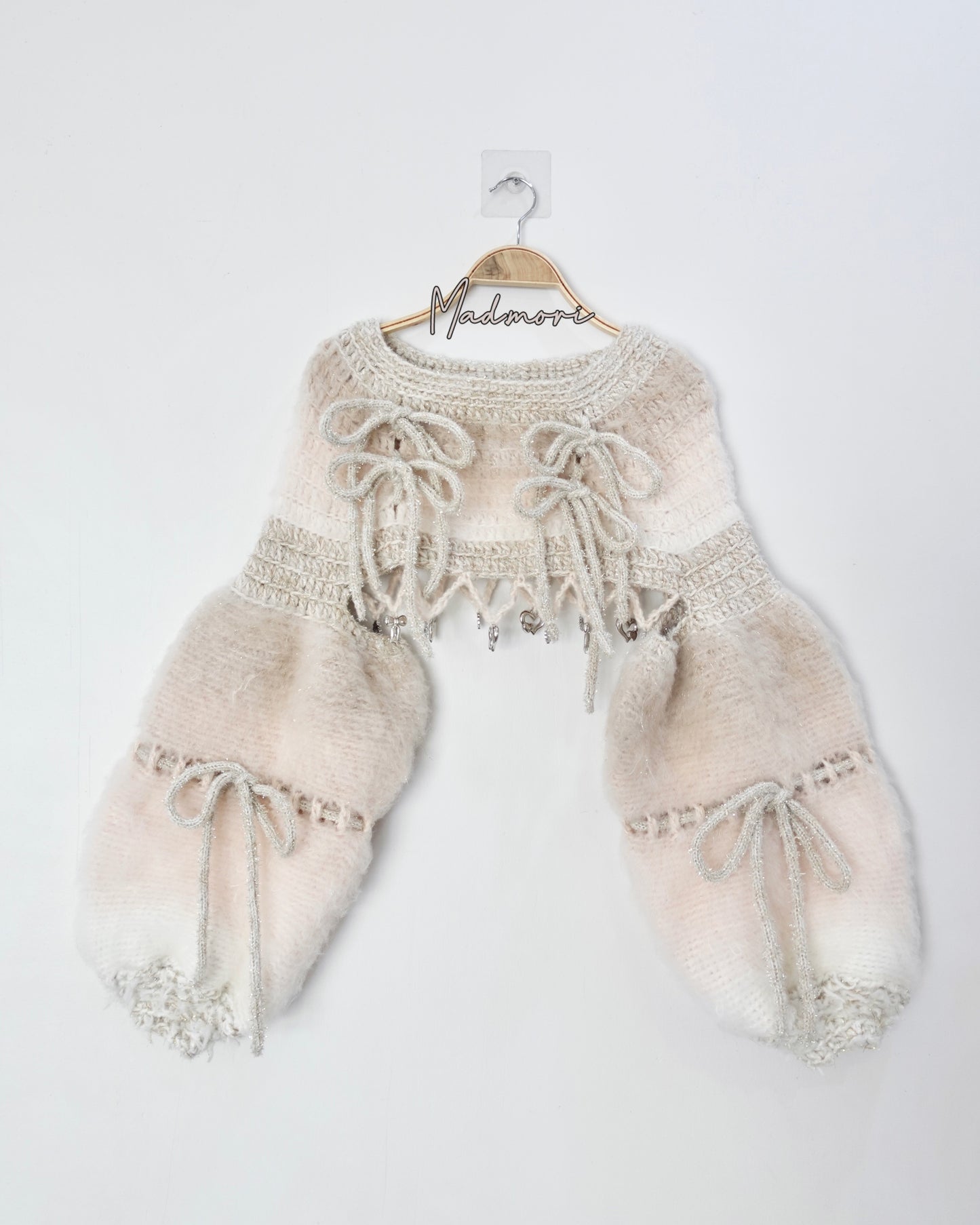 Madmori Ballet Ribbon Sleeves「Black&White color」