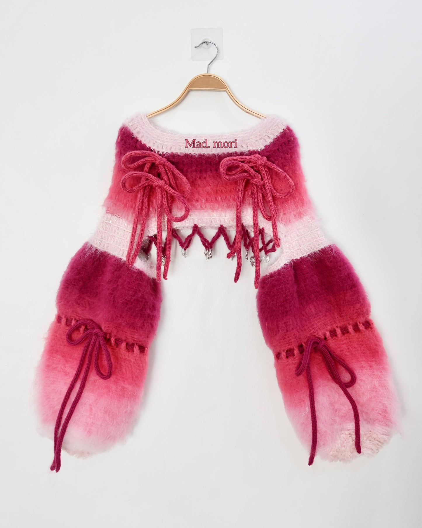 Madmori Ballet Ribbon Sleeves「Black&White color」