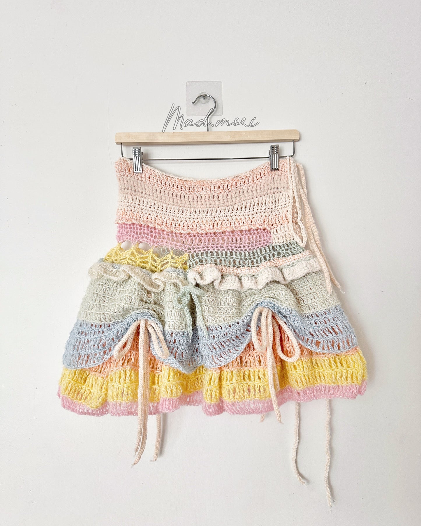 Fairy Layered mini Skirt 「Pastel/grey color」