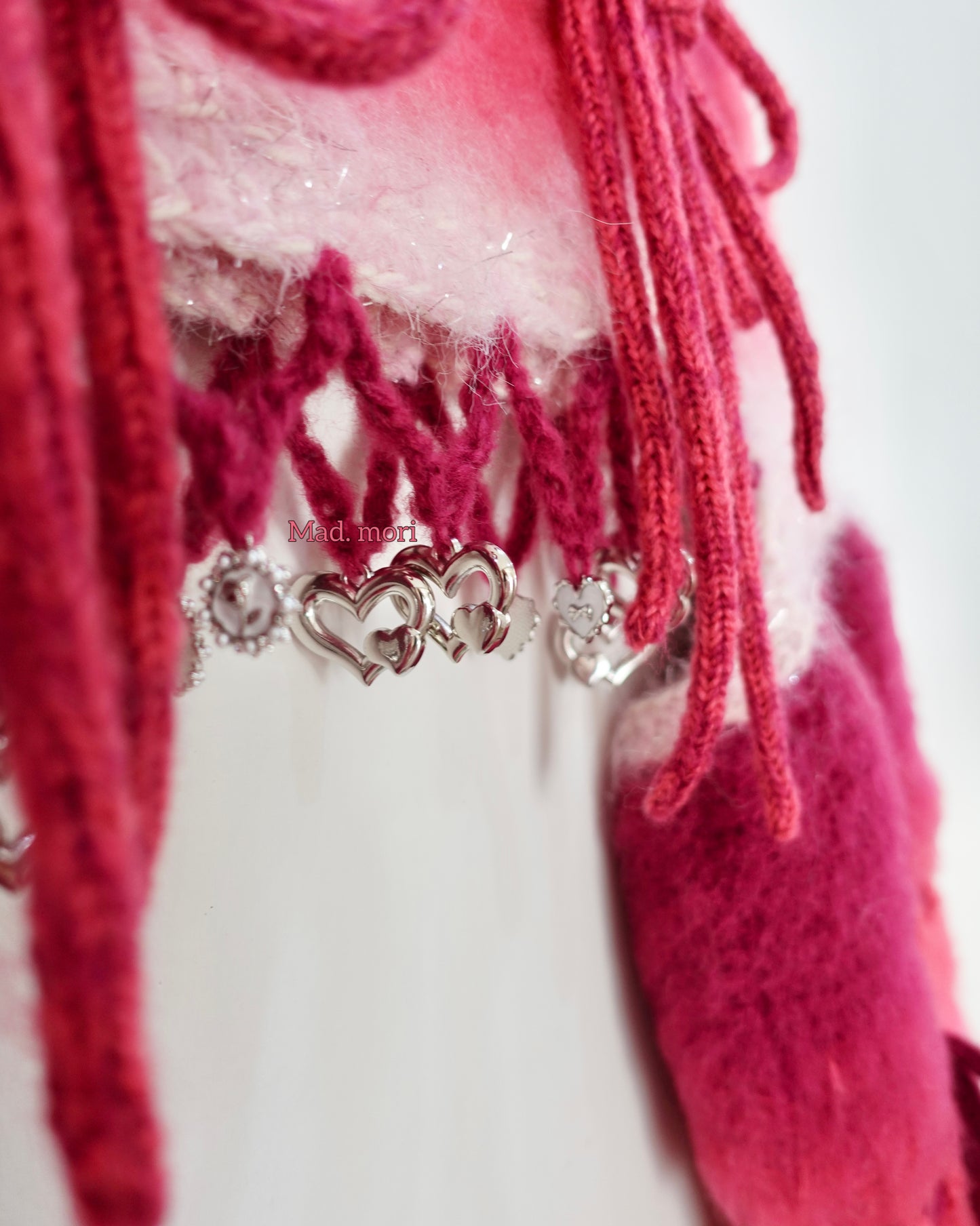 Madmori Ballet Ribbon Sleeves「Magenta Pink color」