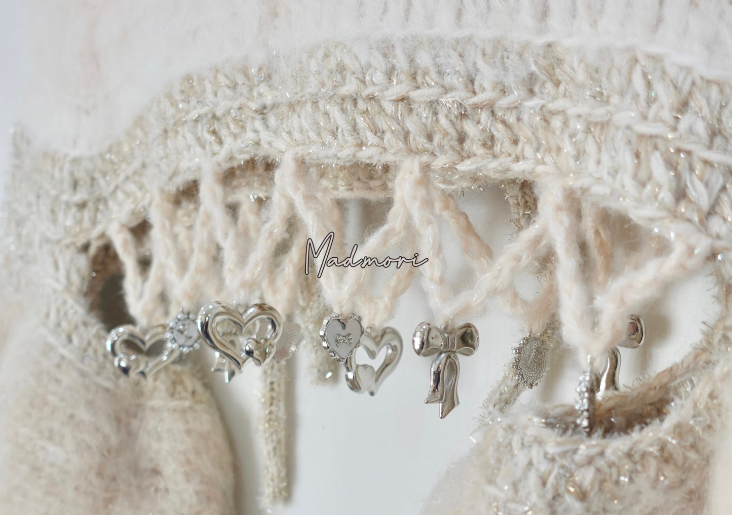 Madmori Ballet Ribbon Sleeves「Ivory cream color」