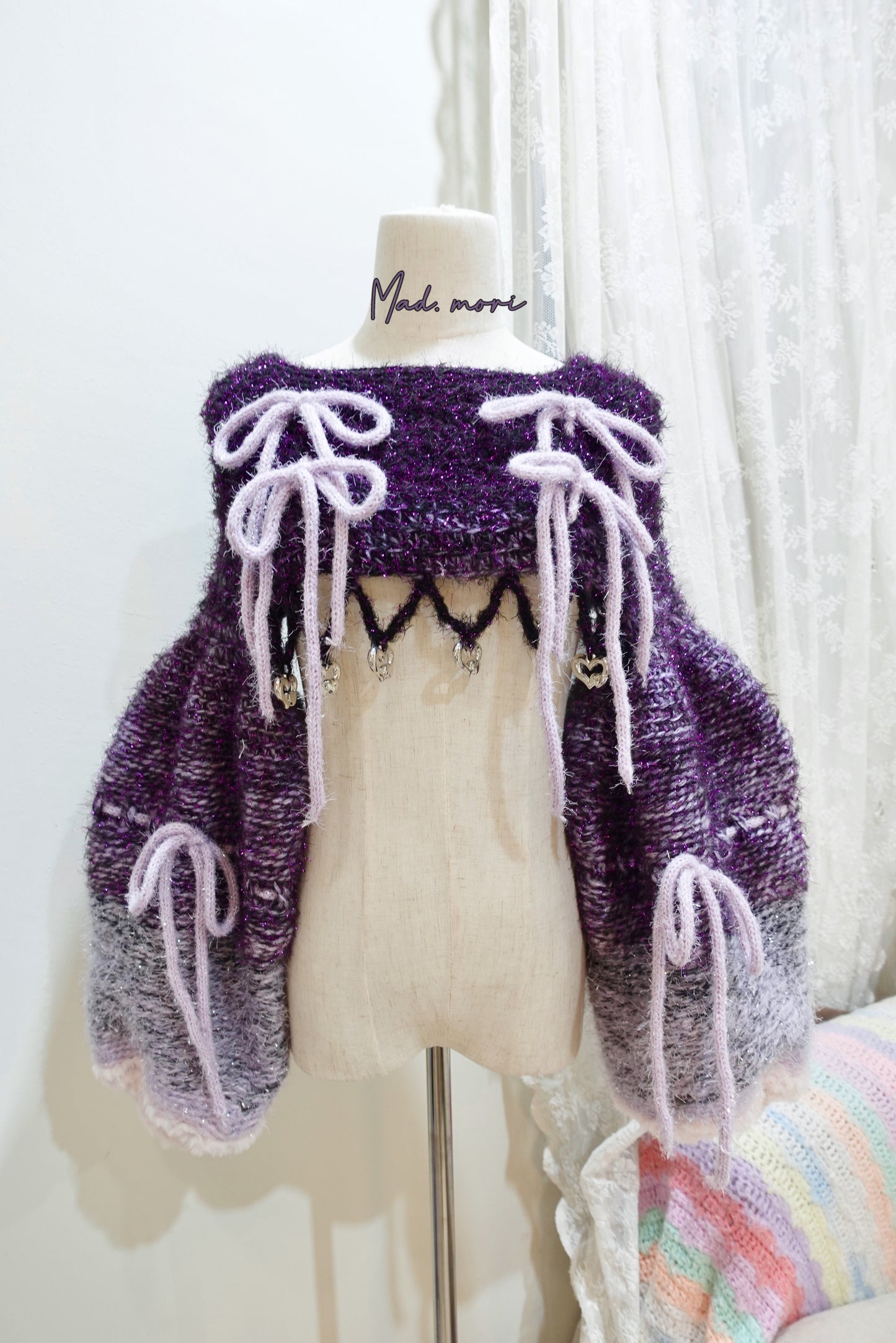 Madmori Ballet Ribbon Sleeves「Magic Deep Purple Color」