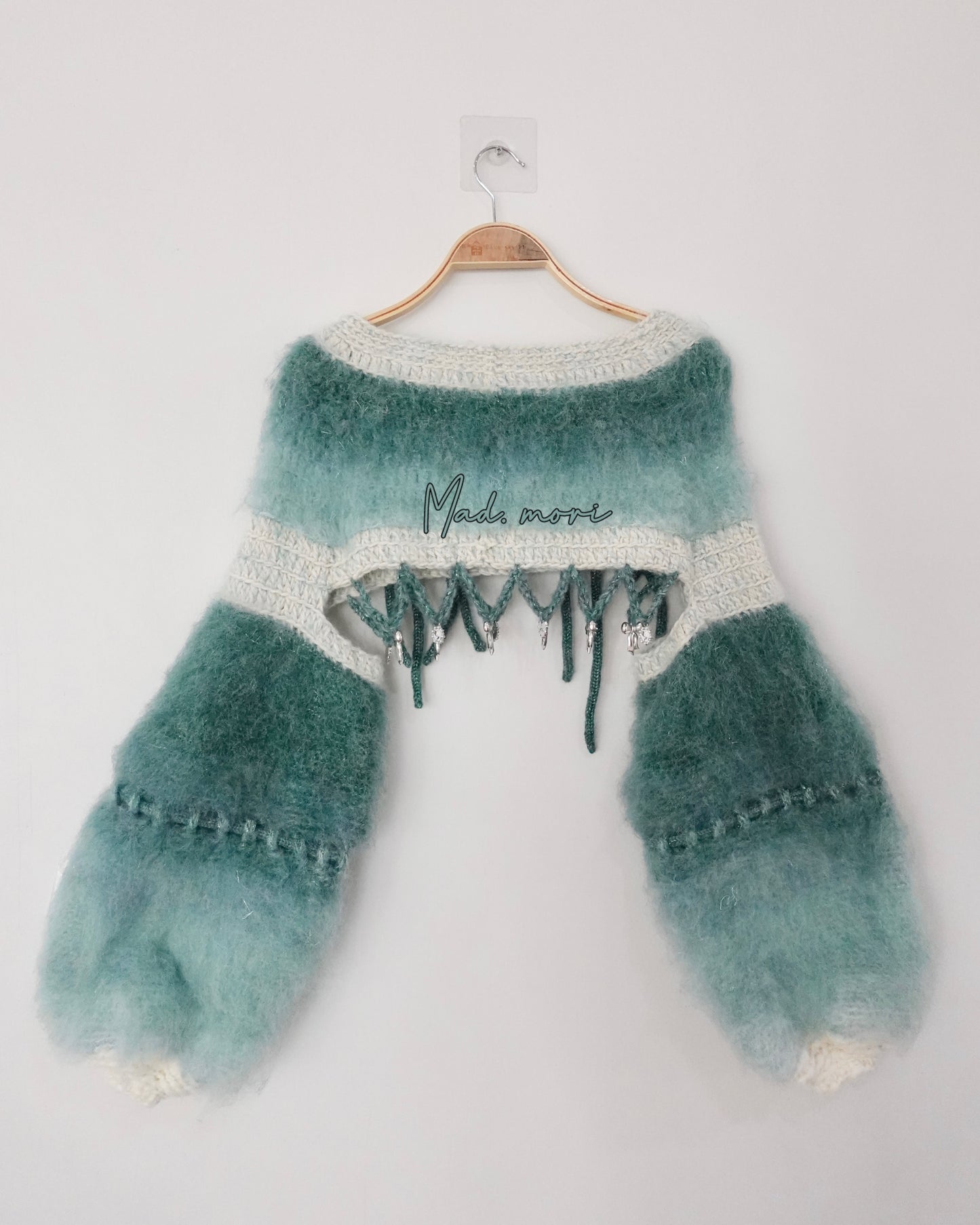 Madmori Ballet Ribbon Sleeves「 Bottle Green」