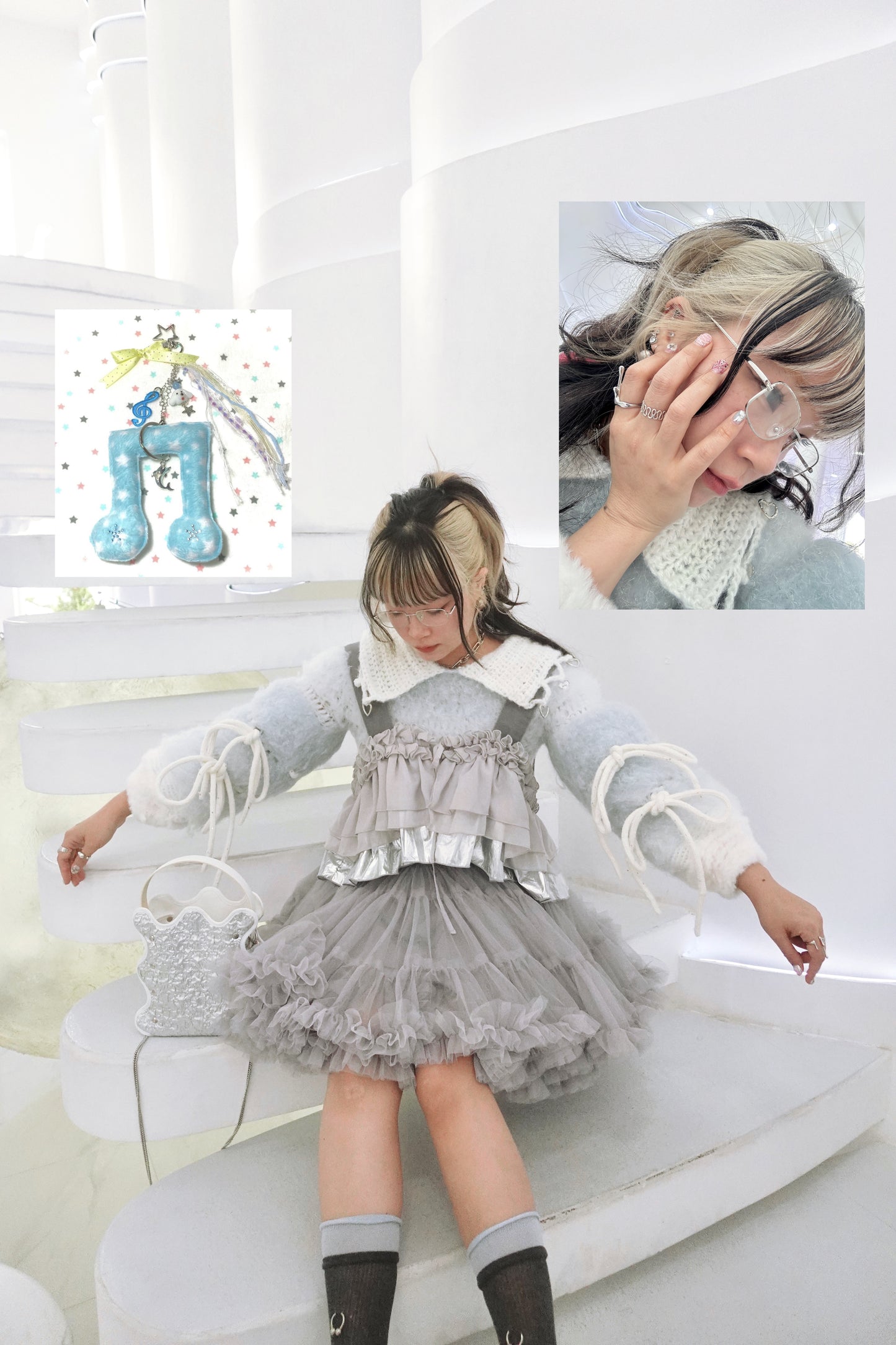 Madmori Ballet Peterpan Top「Blue Ice color」