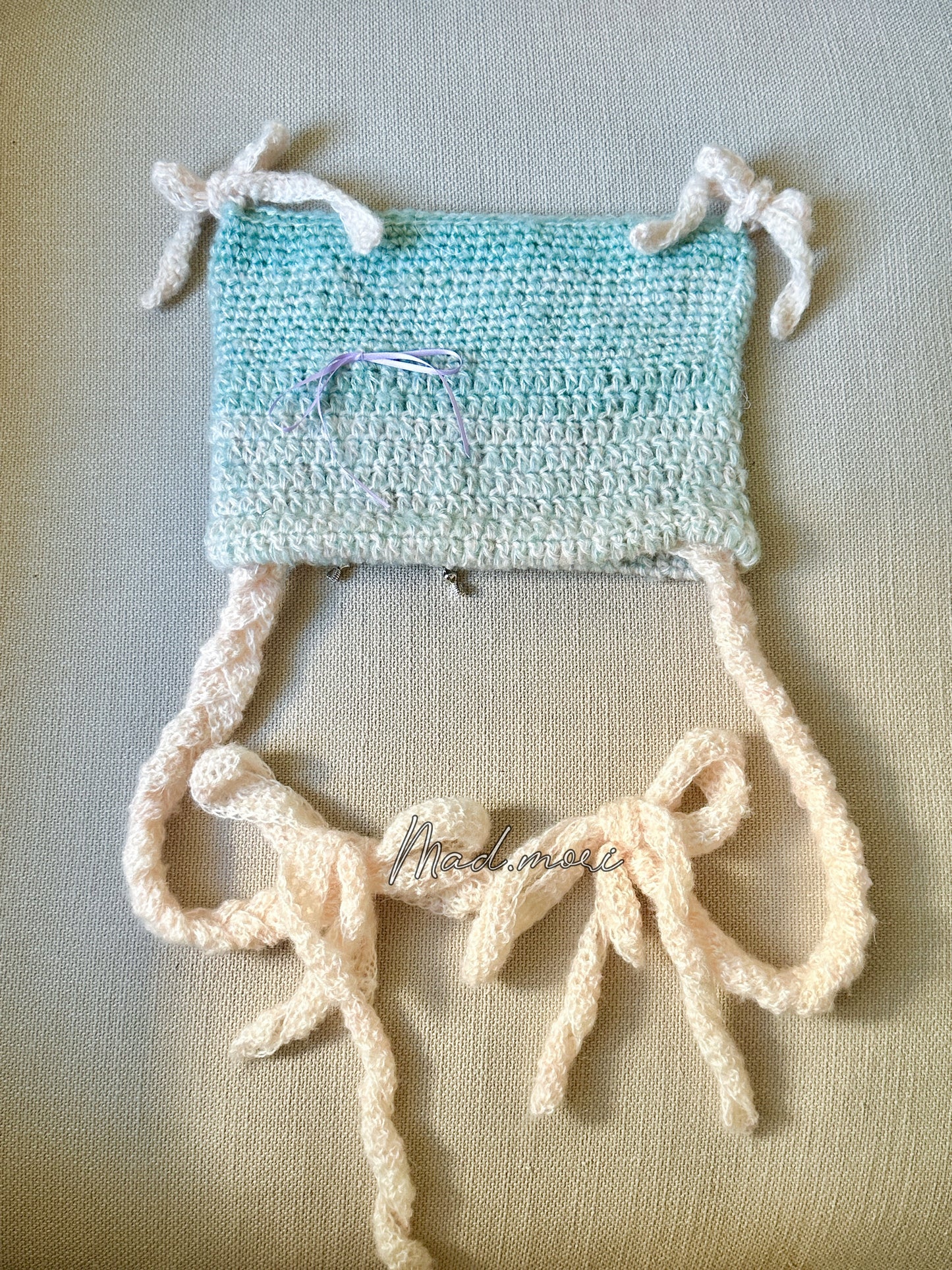 Madmori Baby Cat Ear Beanie「Blue Purple color」