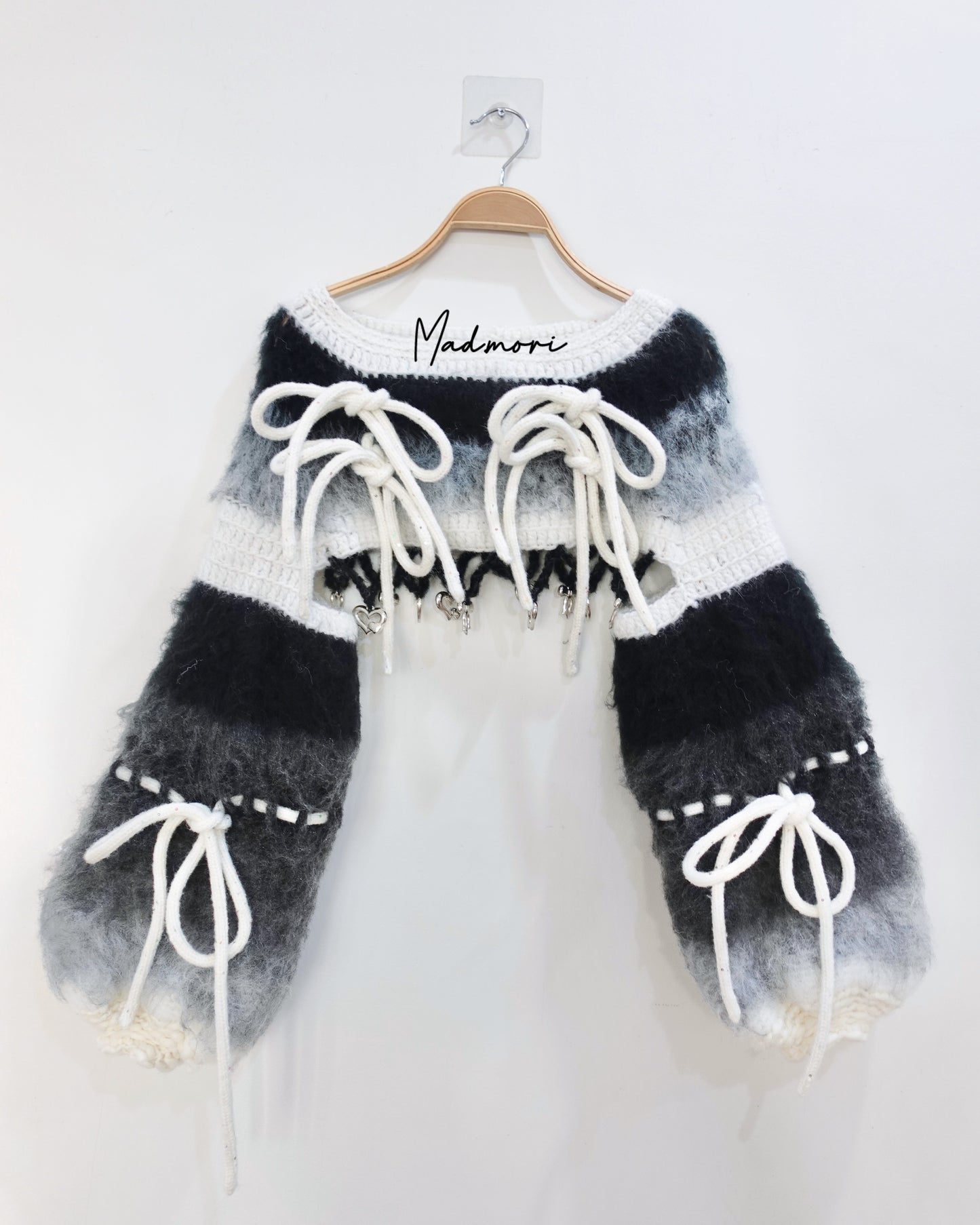 Madmori Ballet Ribbon Sleeves「Magenta Pink color」