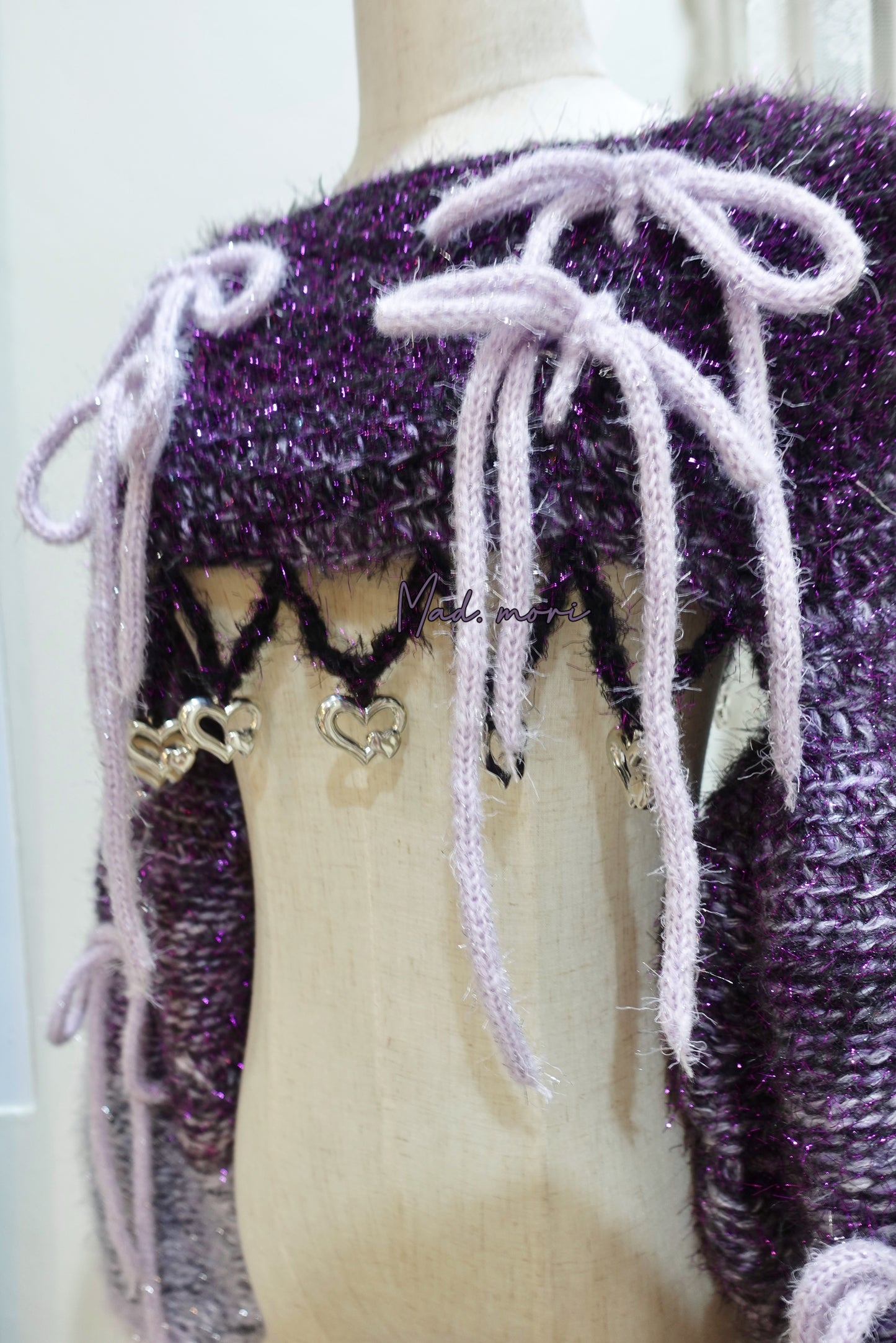 Madmori Ballet Ribbon Sleeves「Magic Deep Purple Color」