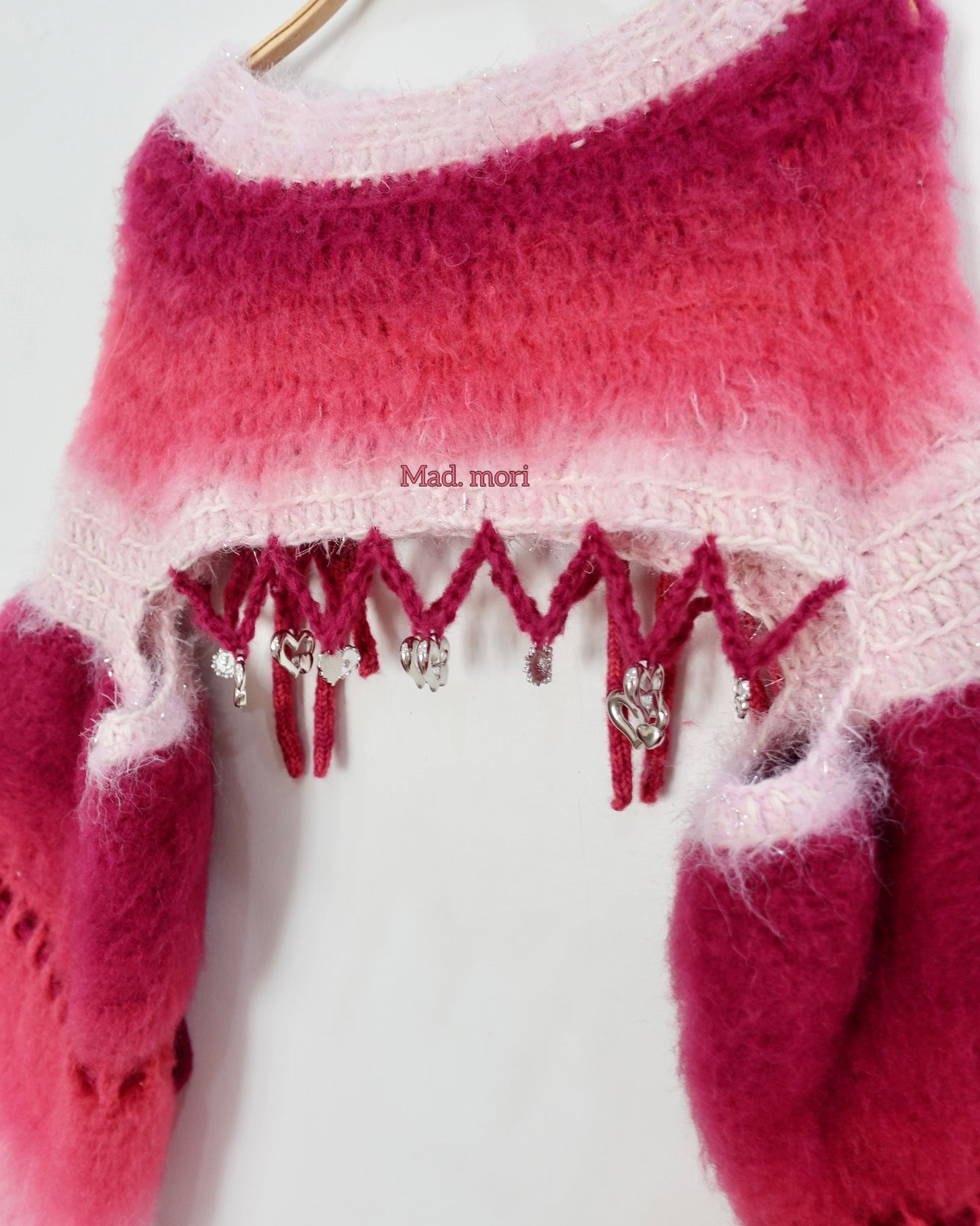 Madmori Ballet Ribbon Sleeves「Magenta Pink color」