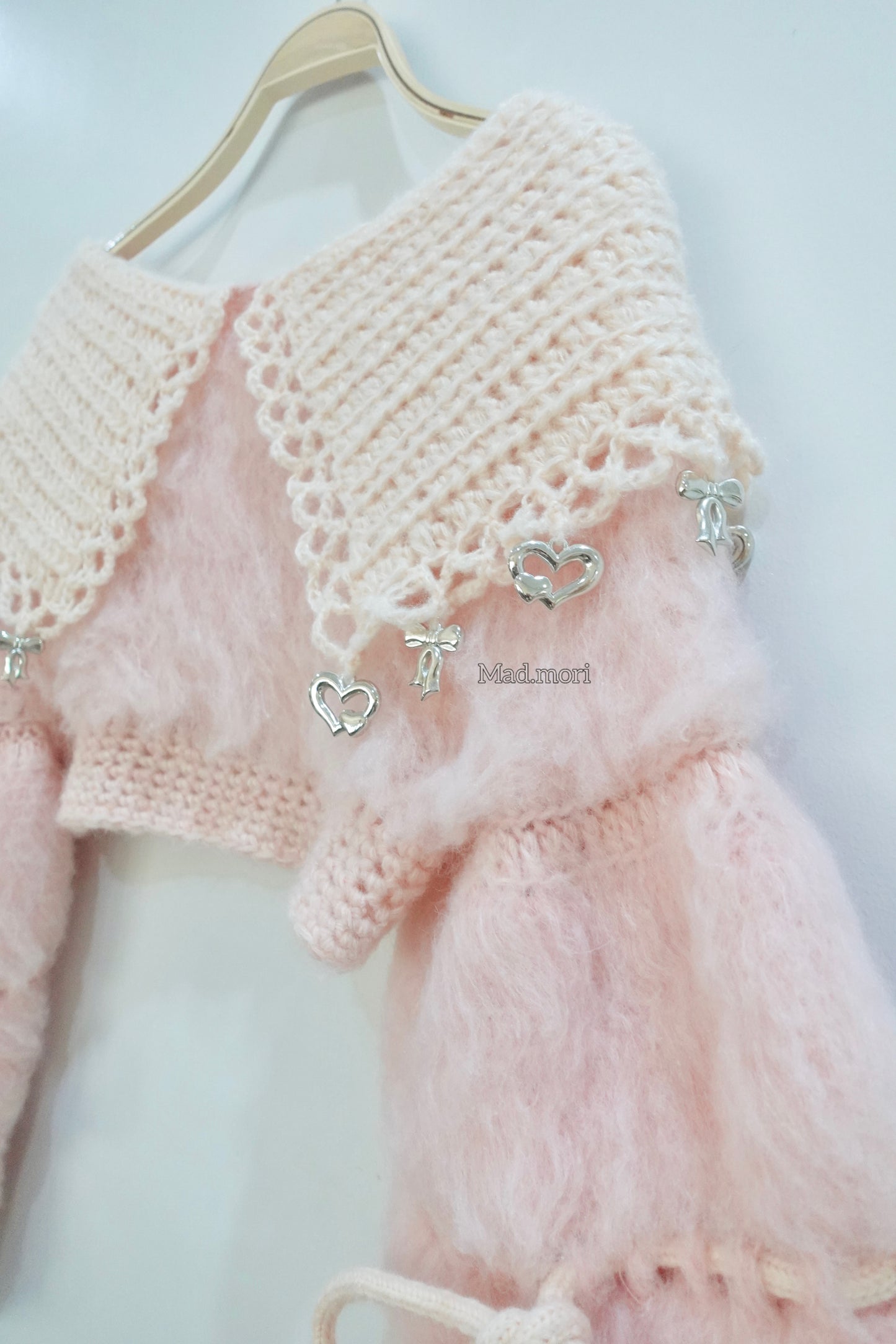 𖧷Ballet Swanlake Collar Top 𖧷 「Lychee Milk color」