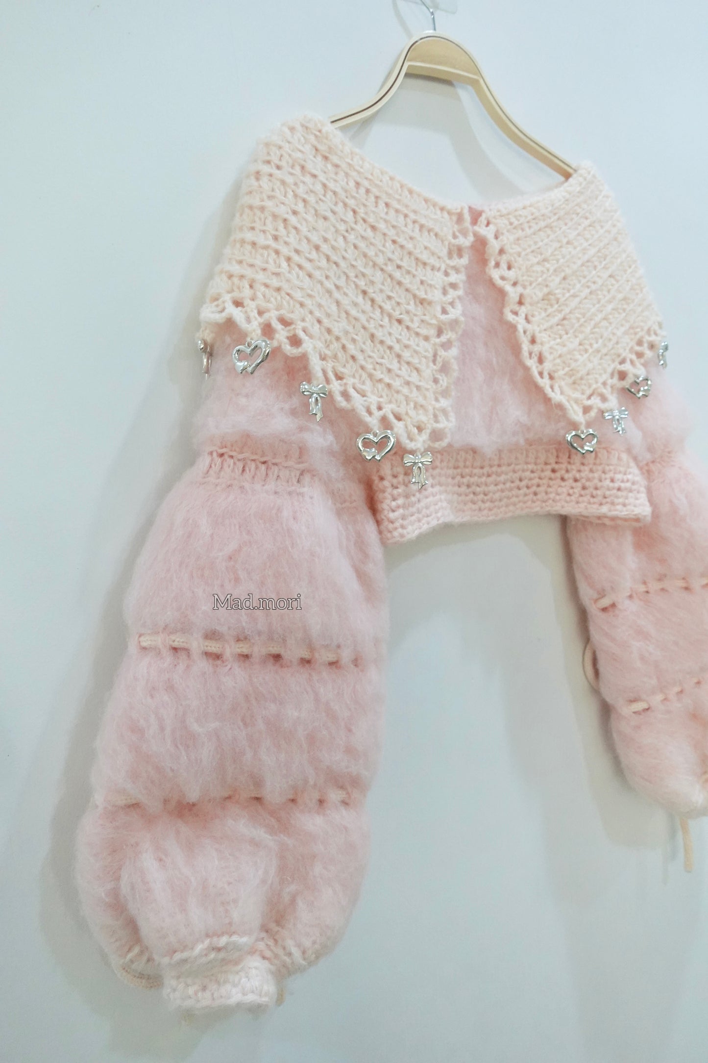 𖧷Ballet Swanlake Collar Top 𖧷 「Lychee Milk color」