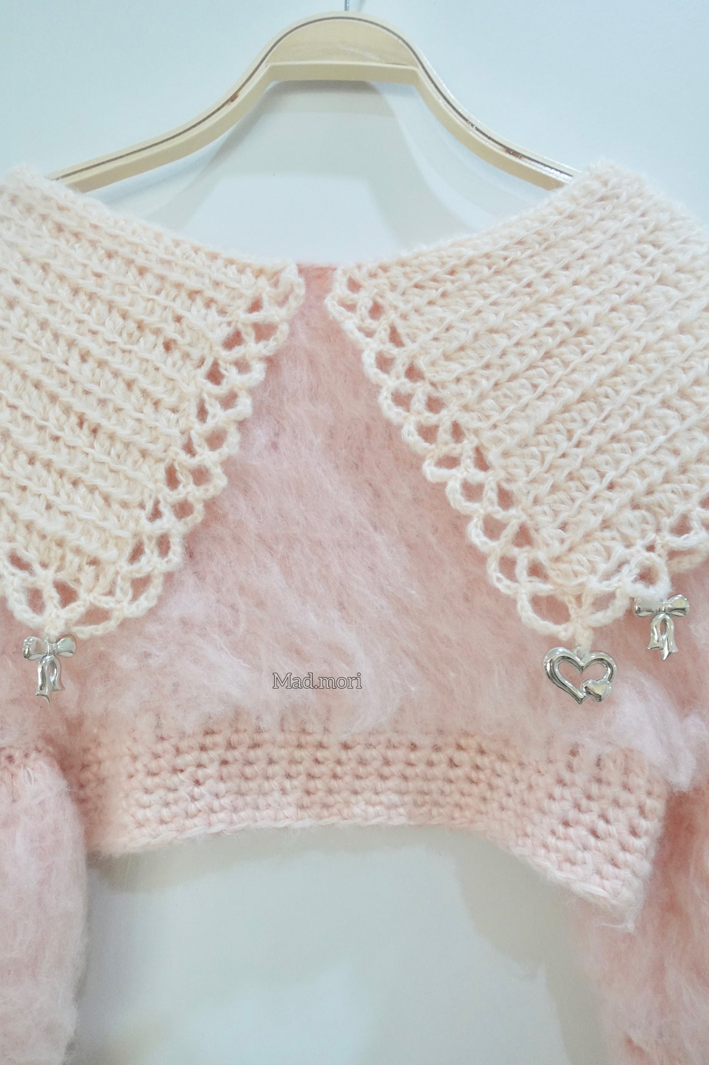 𖧷Ballet Swanlake Collar Top 𖧷 「Lychee Milk color」