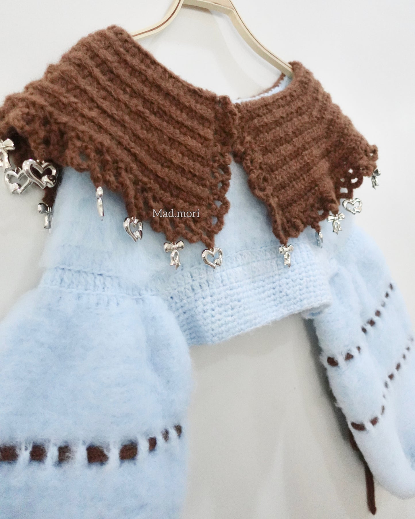 𖧷Ballet Swanlake Collar Top 𖧷 「Toffee Cloud color」