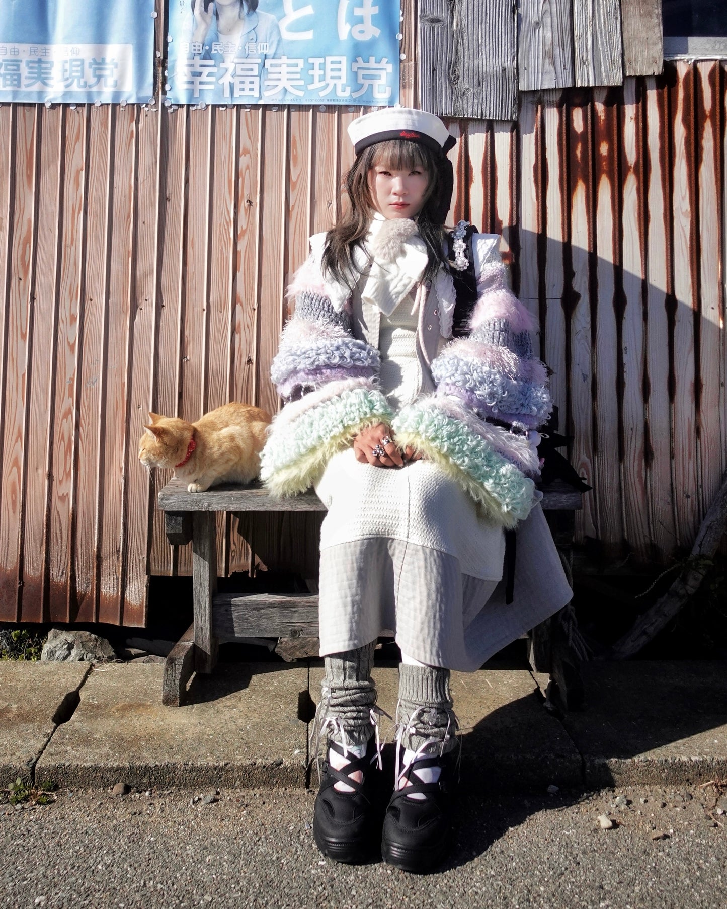 Madmori Fluffy cupcakes shrug top 「Spring color」