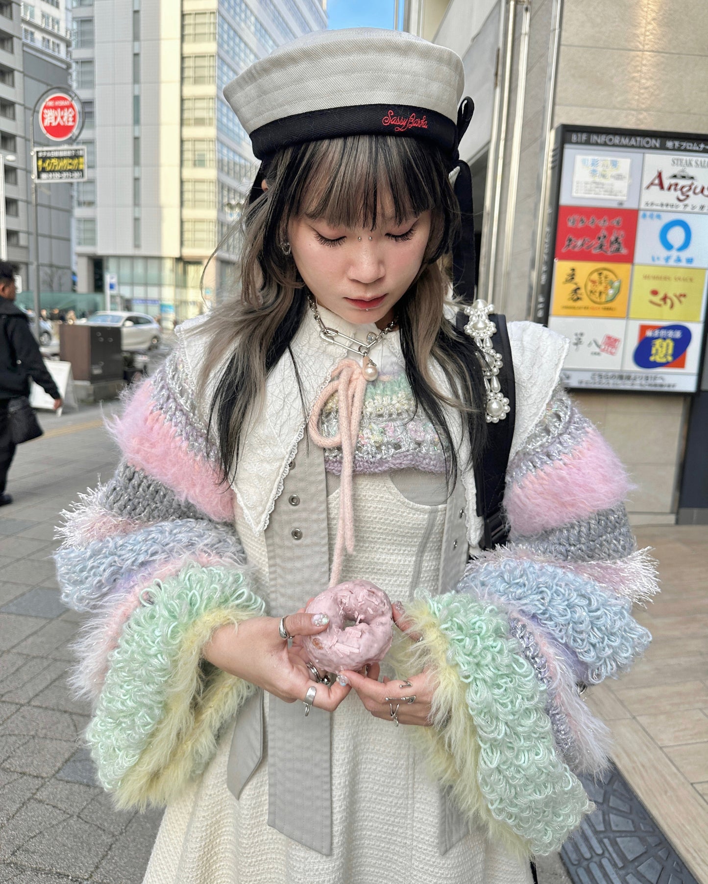 Madmori Fluffy cupcakes shrug top 「Spring color」