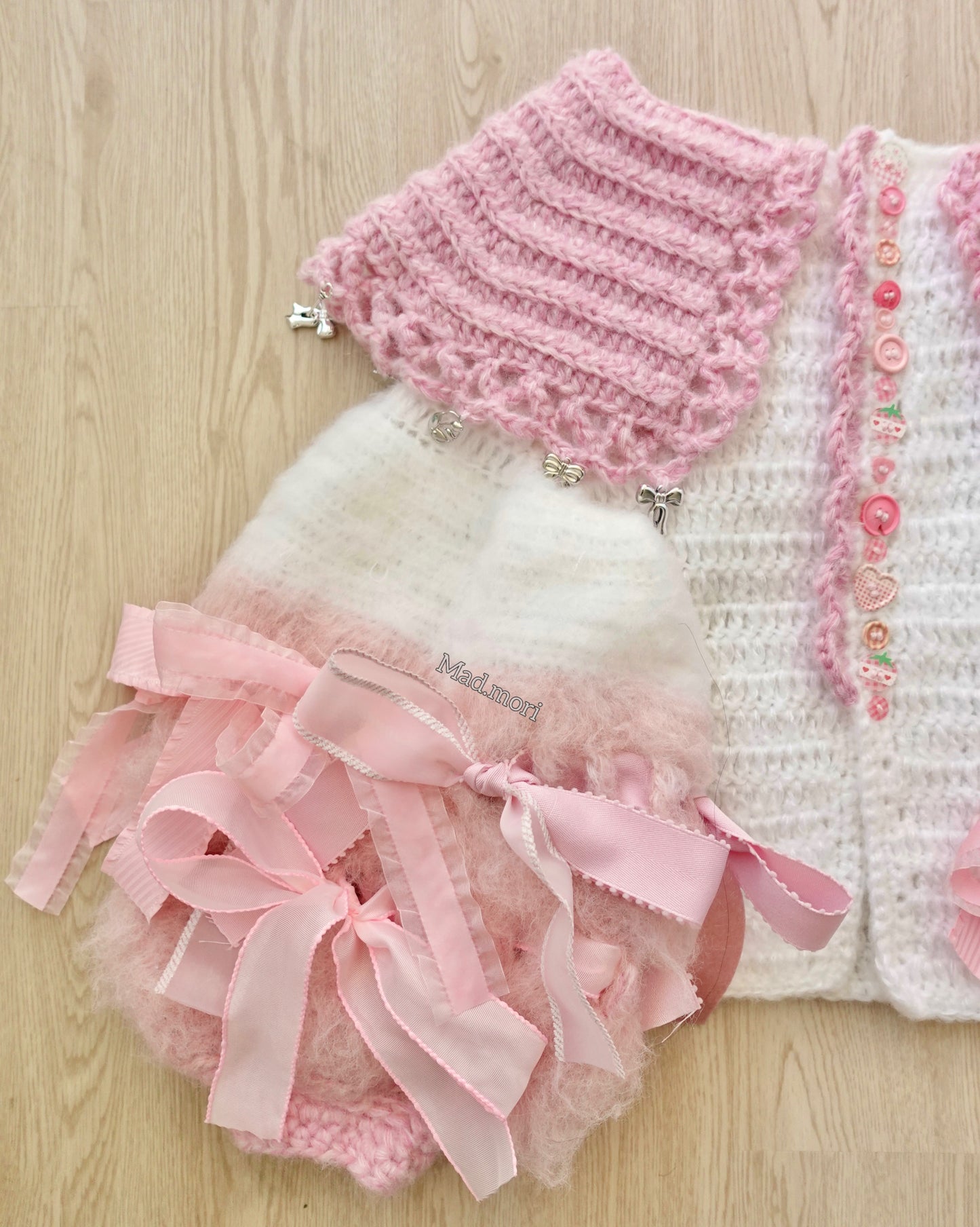 Lunar Peterpan Top「Strawberry Milk pink」໒꒰ྀི˶˃ᆺ˂˶ ꒱ྀིა🐰ྀི