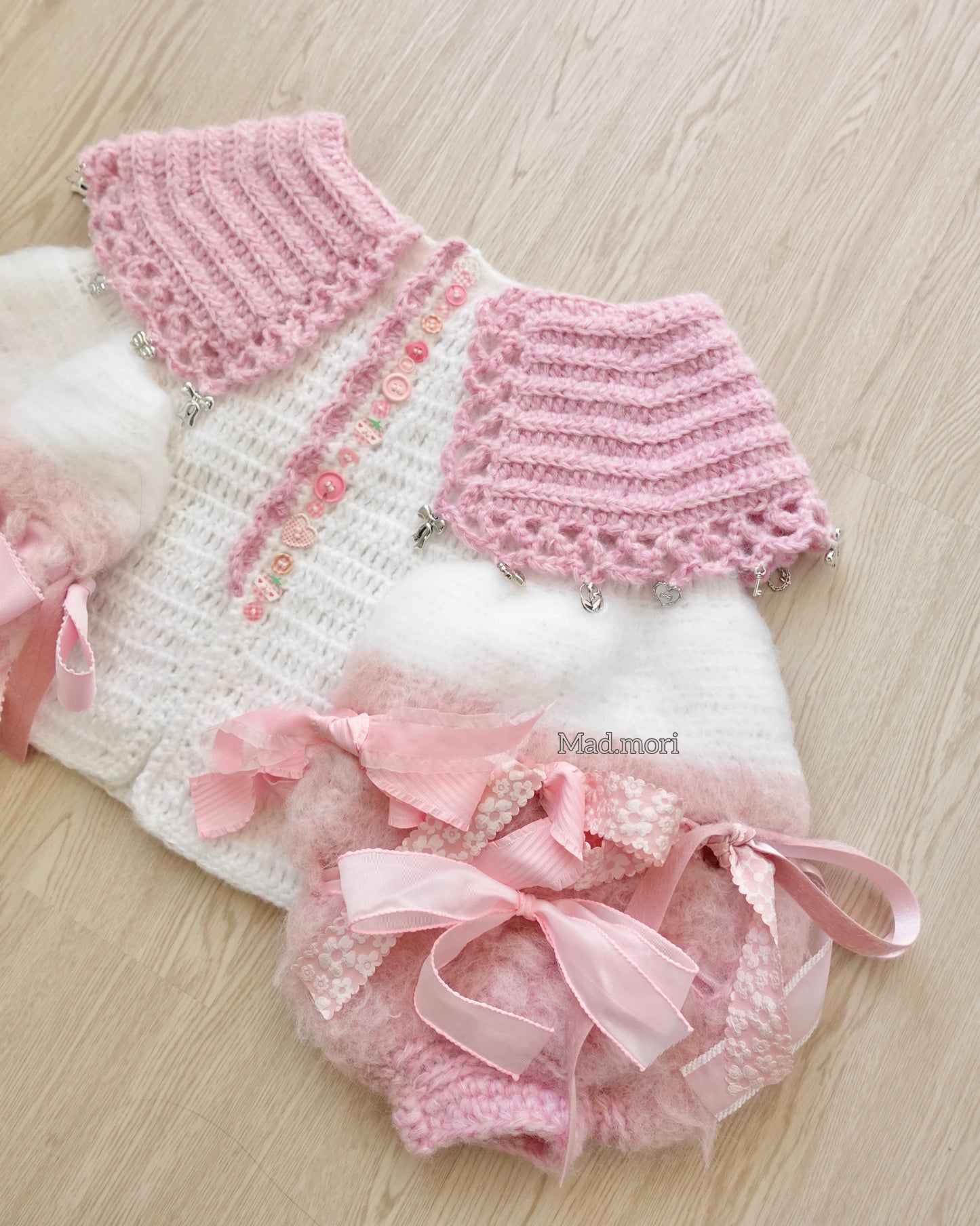 Lunar Peterpan Top「Strawberry Milk pink」໒꒰ྀི˶˃ᆺ˂˶ ꒱ྀིა🐰ྀི